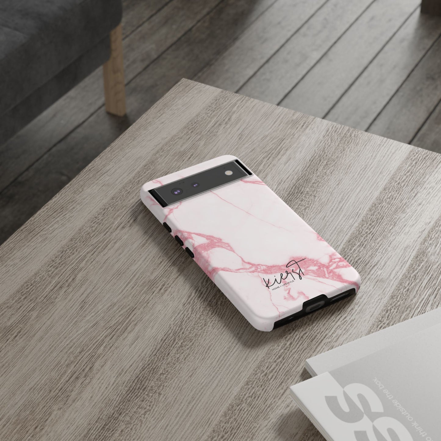 Pink & White Marble Google Pixel Case | Soft Polish, Everyday Protection