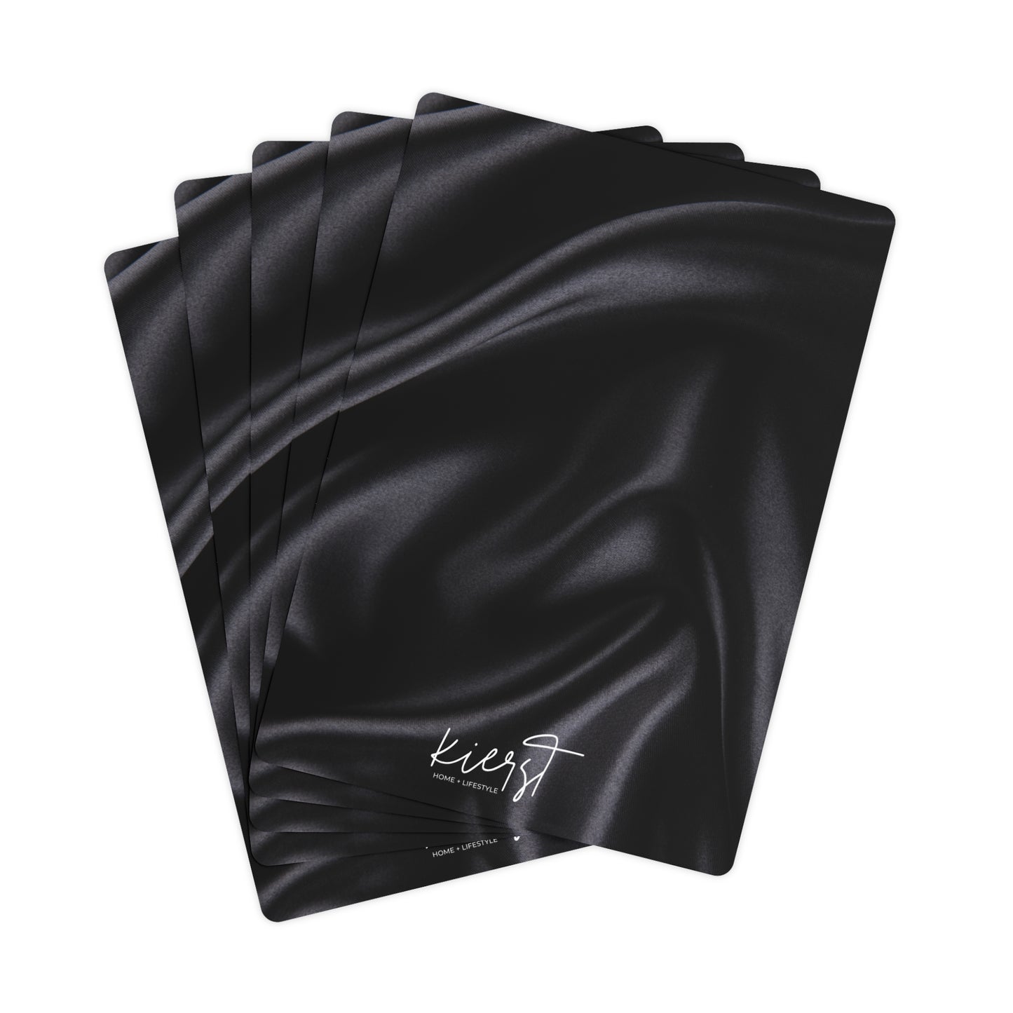 Black Silk Print Luxury Poker Playing Cards ā 54 Card Deck