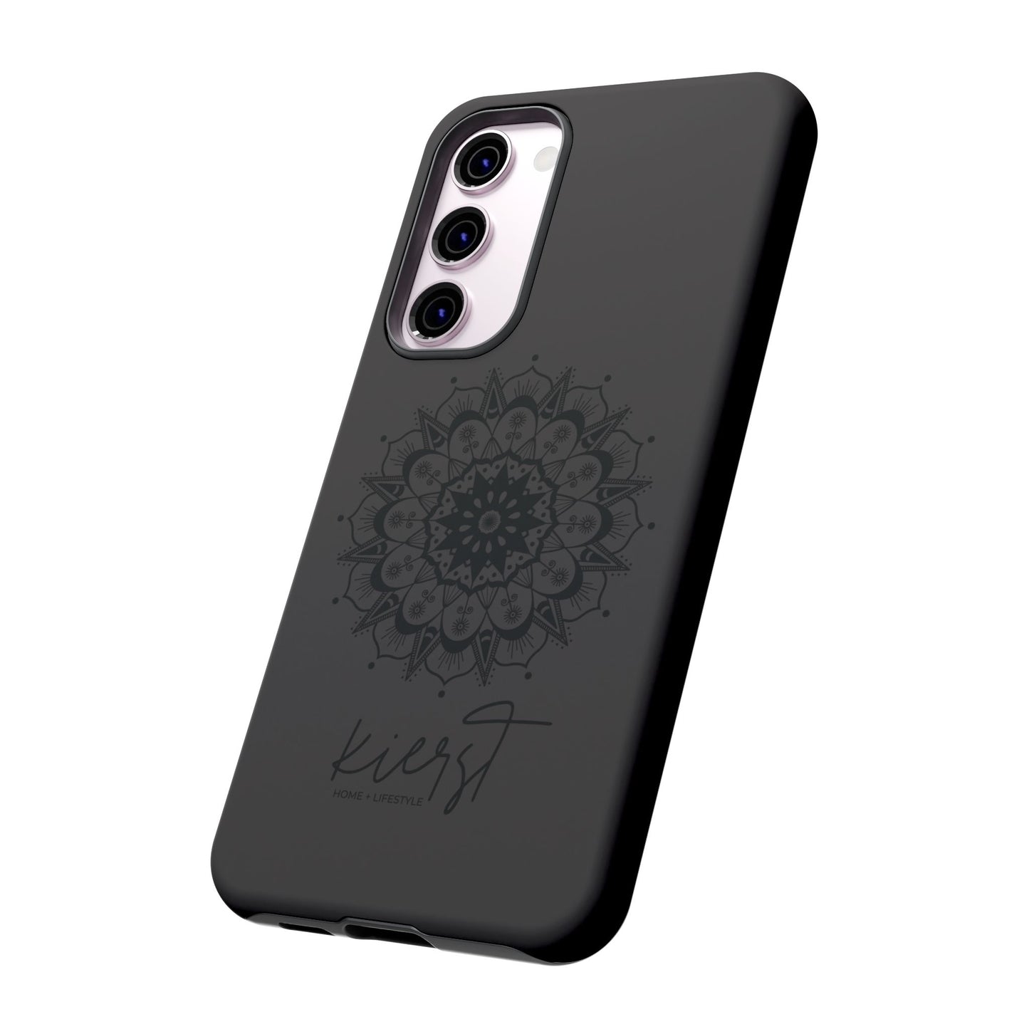 Black Mandala Samsung Galaxy Phone Case | Elevated Symmetry, Timeless Energy