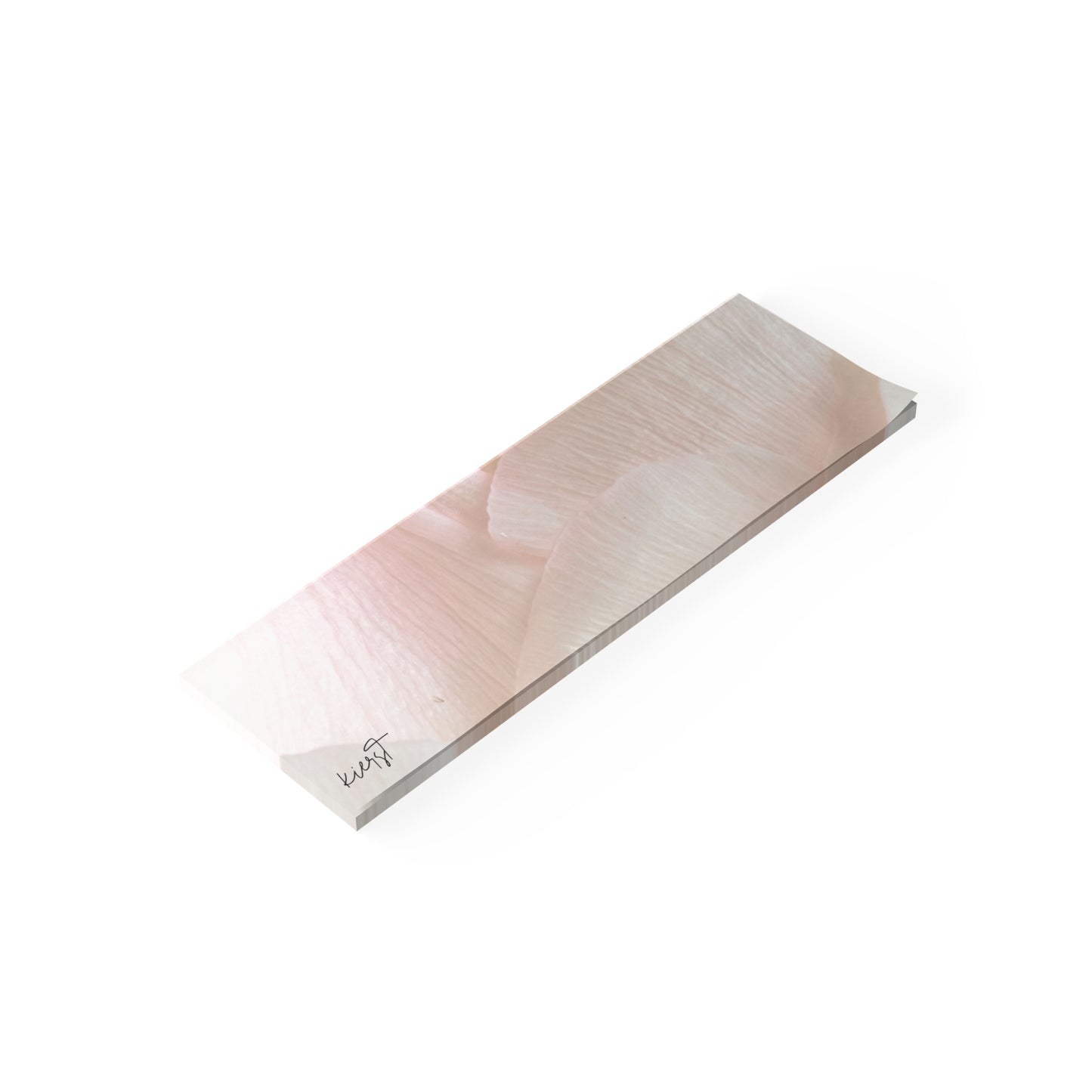 Iridescent Petals Post-it® Note Pad | Soft Pink Floral Sticky Notes for Elegant Everyday Reminders