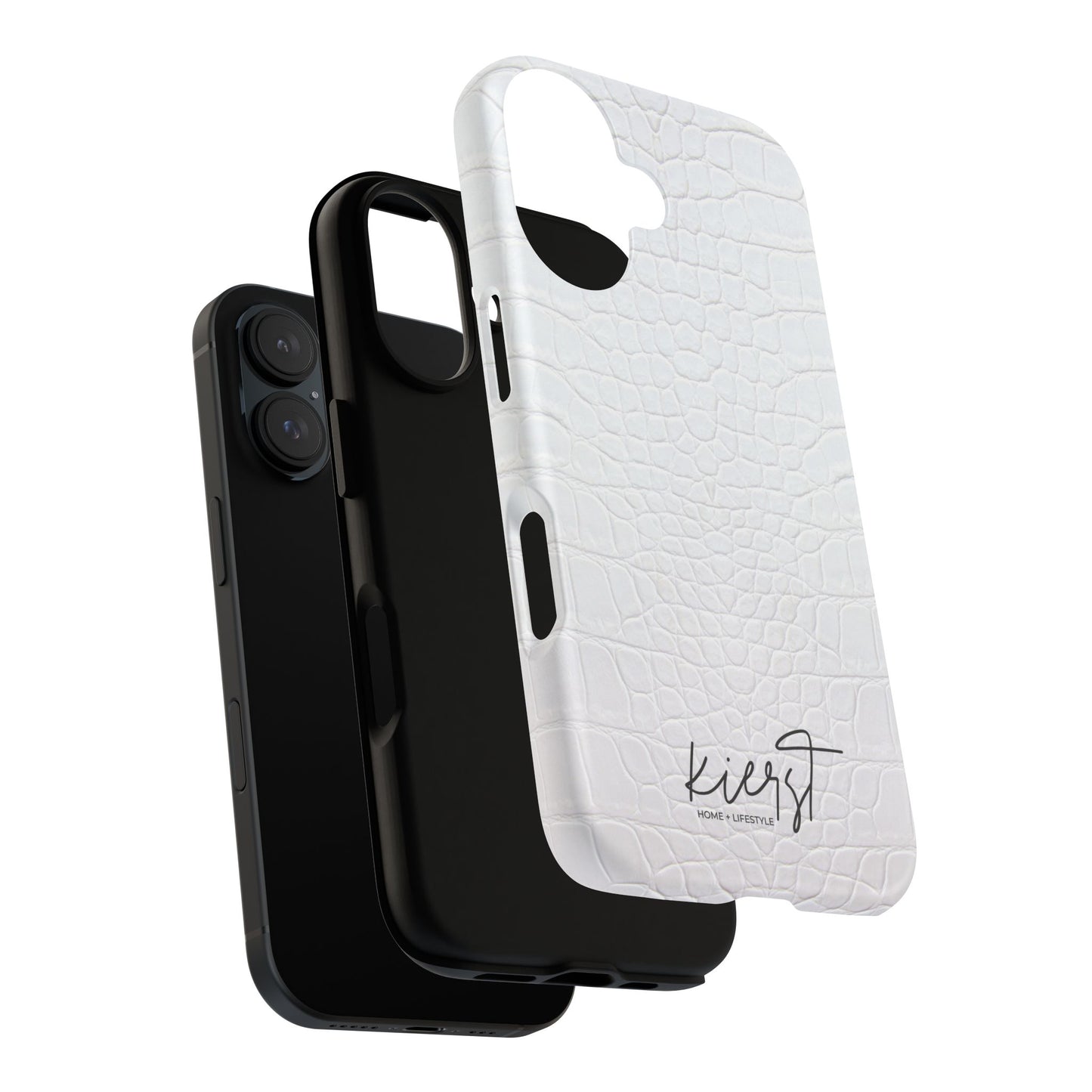 White Alligator iPhone Case | Minimal, Crisp, and Effortlessly Elevated