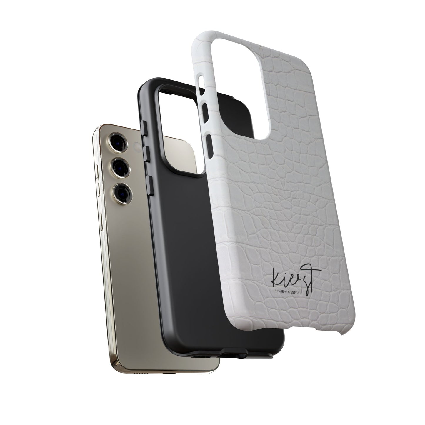 White Alligator Samsung Galaxy Case | Classic Texture Meets Modern Edge