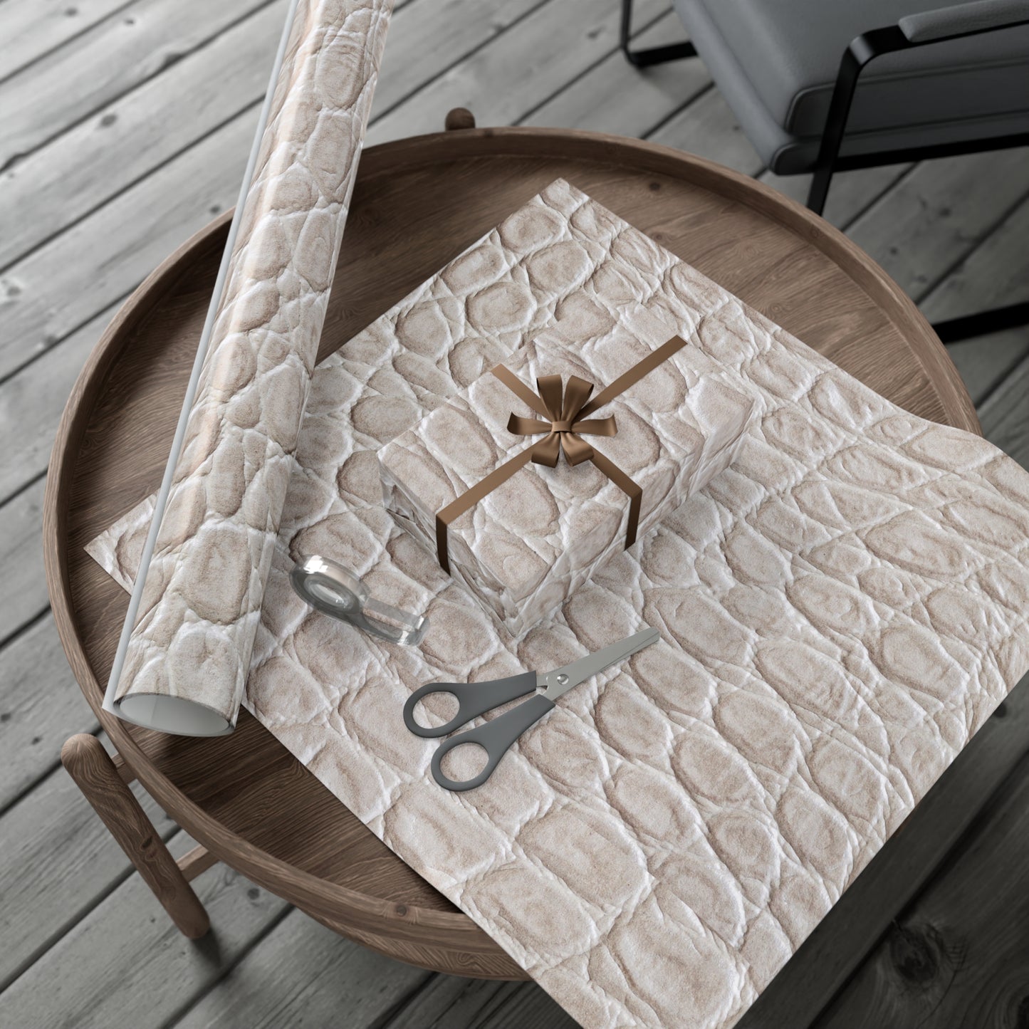 Cream Reptile Gift Wrapping Paper