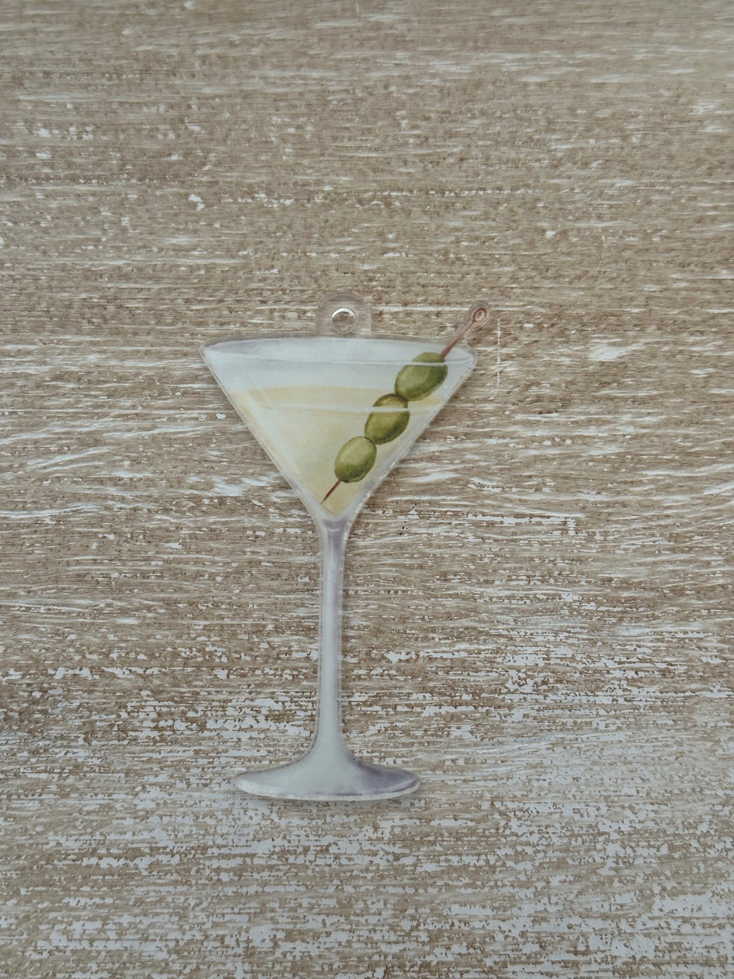 Vodka Martini Acrylic Ornament + Keychain | Mother of Martinis Bold Cocktail Charm