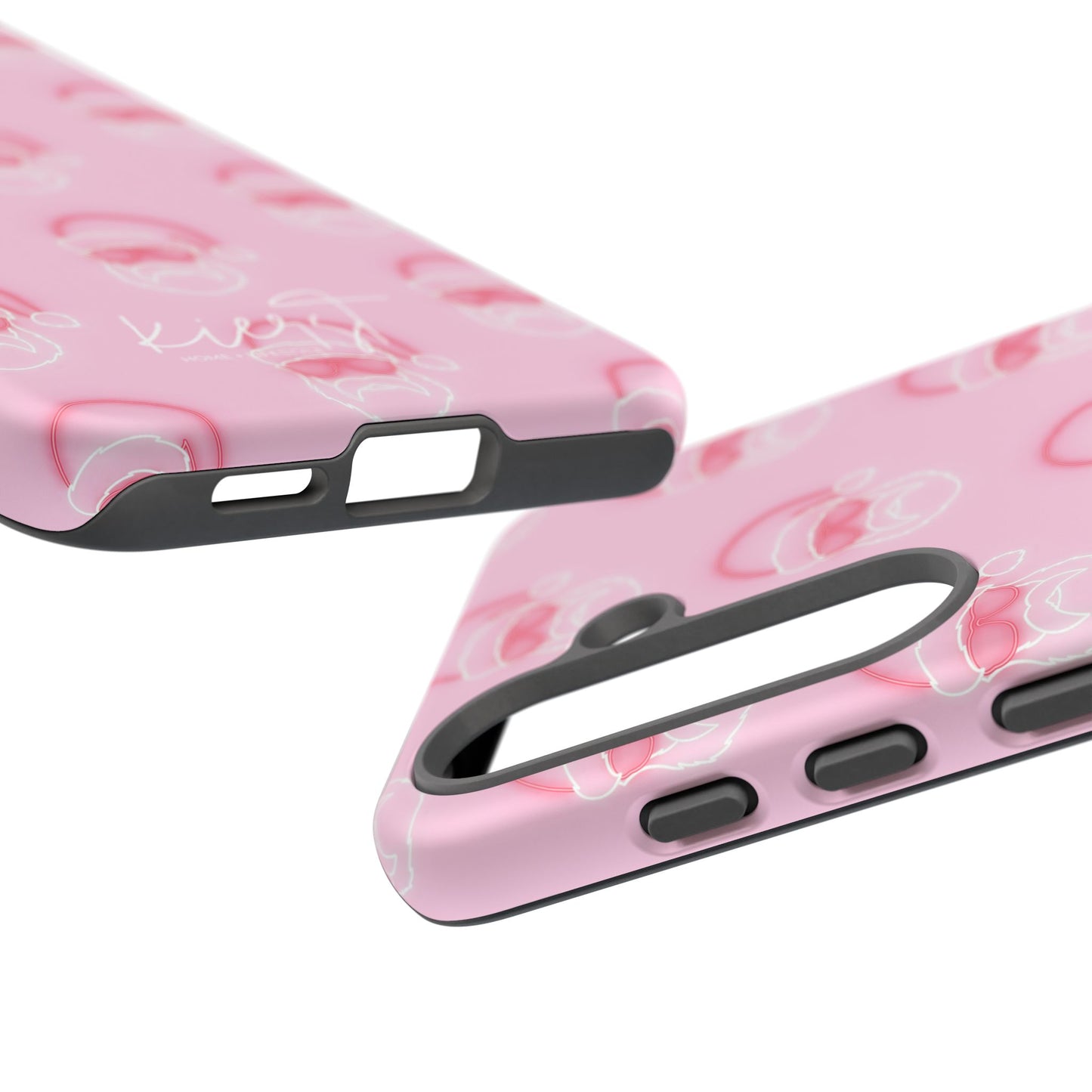Holiday 25 Neon Sign Santa on Pink Samsung Galaxy Phone Case