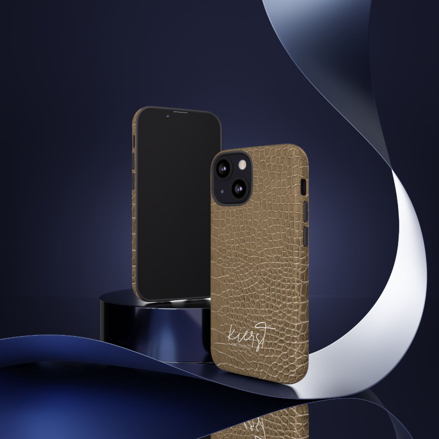 Tan Alligator Print iPhone Case | Elevated texture meets everyday ease