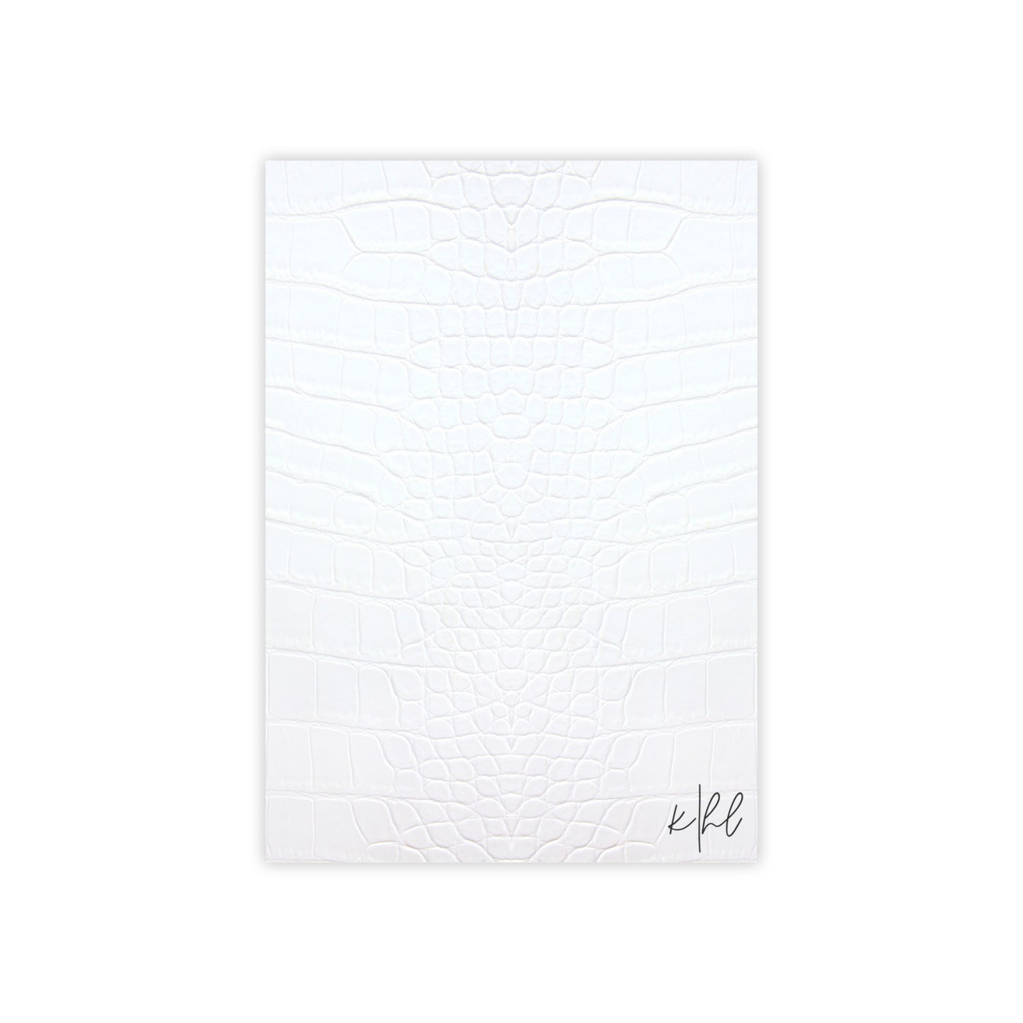 White Alligator Post-it® Note Pad | Luxe Faux Skin-Inspired Memo Pad