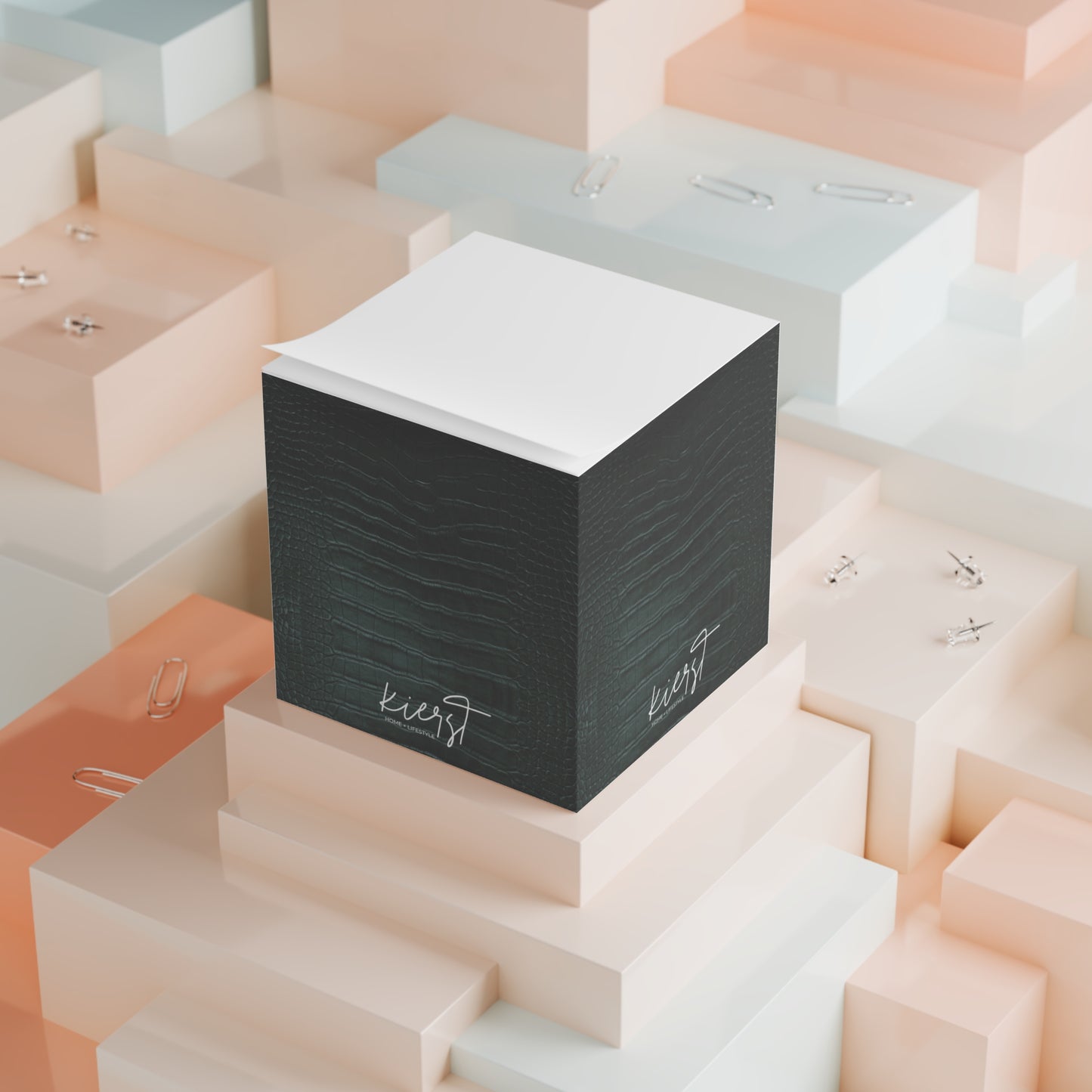 Emerald Crocodile Sticky Note Cube