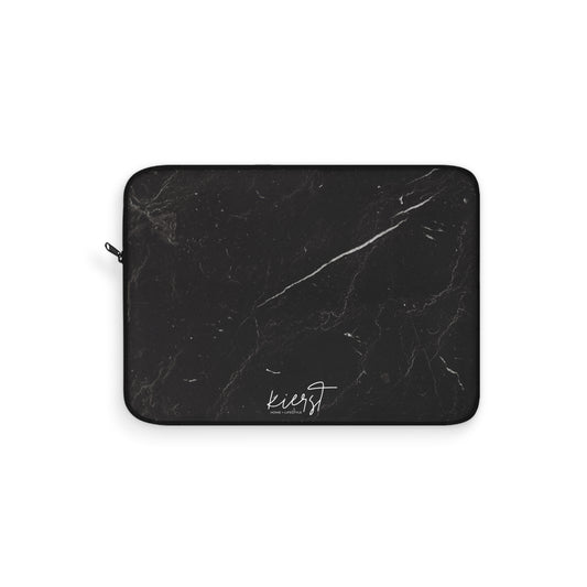 Black Marble Laptop Sleeve | Sleek + Sophisticated Protection