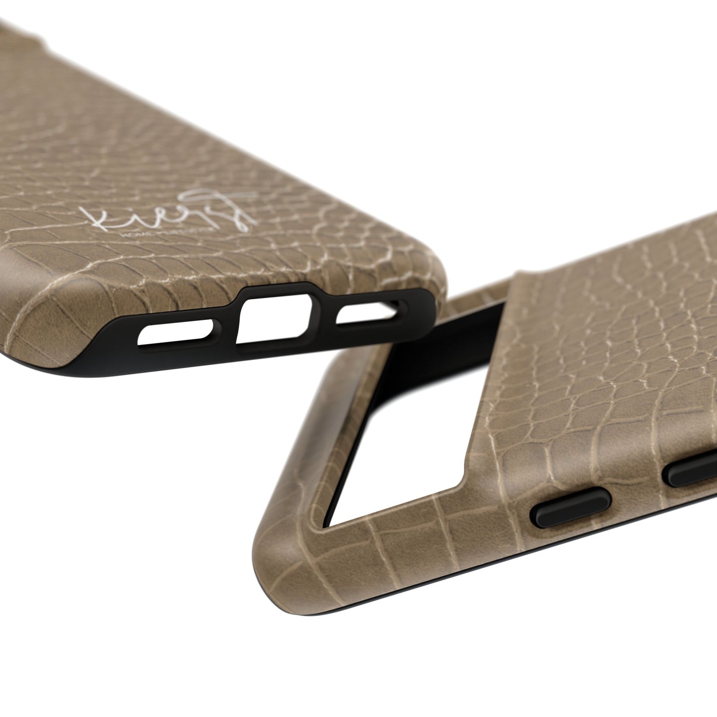 Tan Alligator Print Google Pixel Case | Warm Neutrals, Refined Style