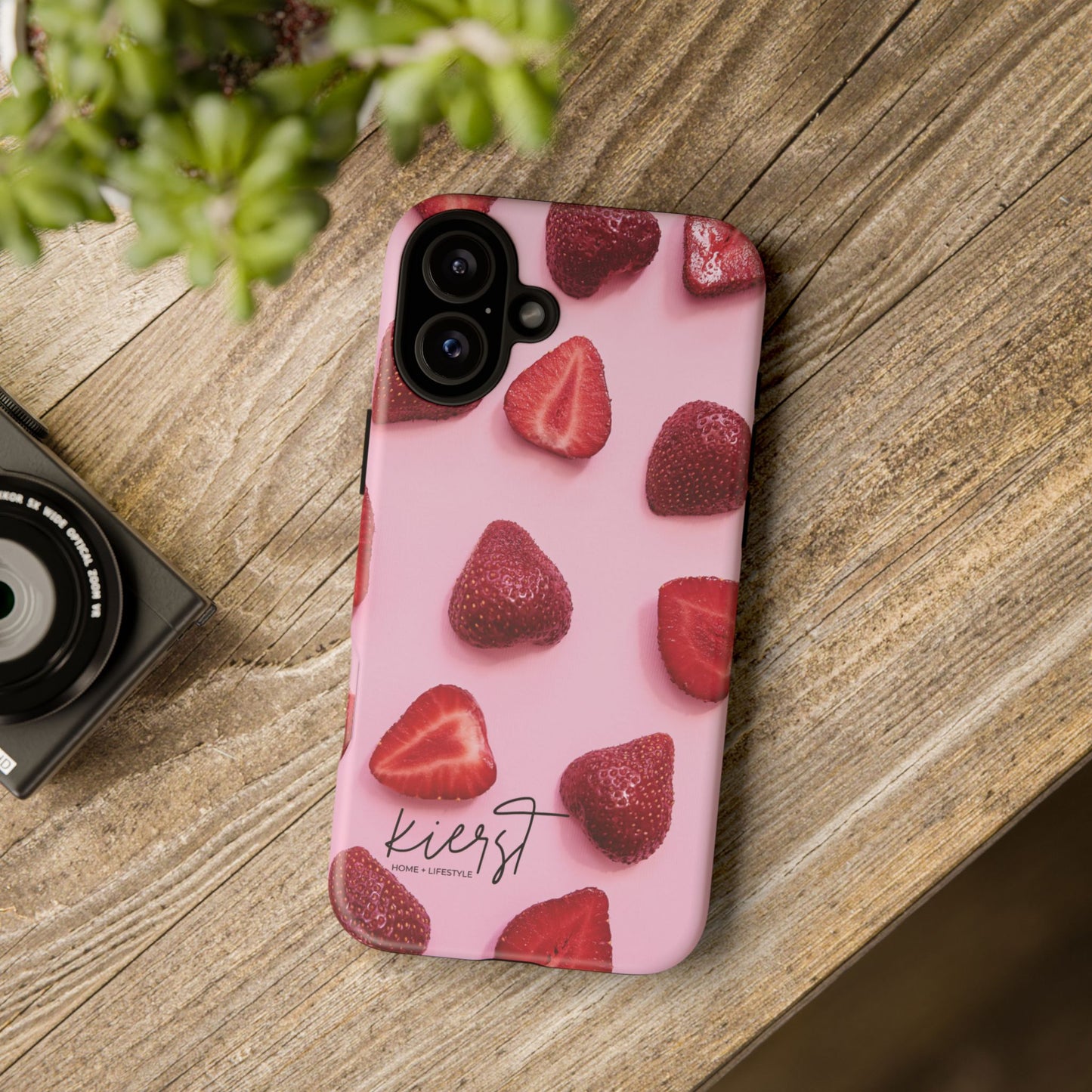 Strawberries iPhone Case | A Sweet Statement Rooted in Soft Luxury