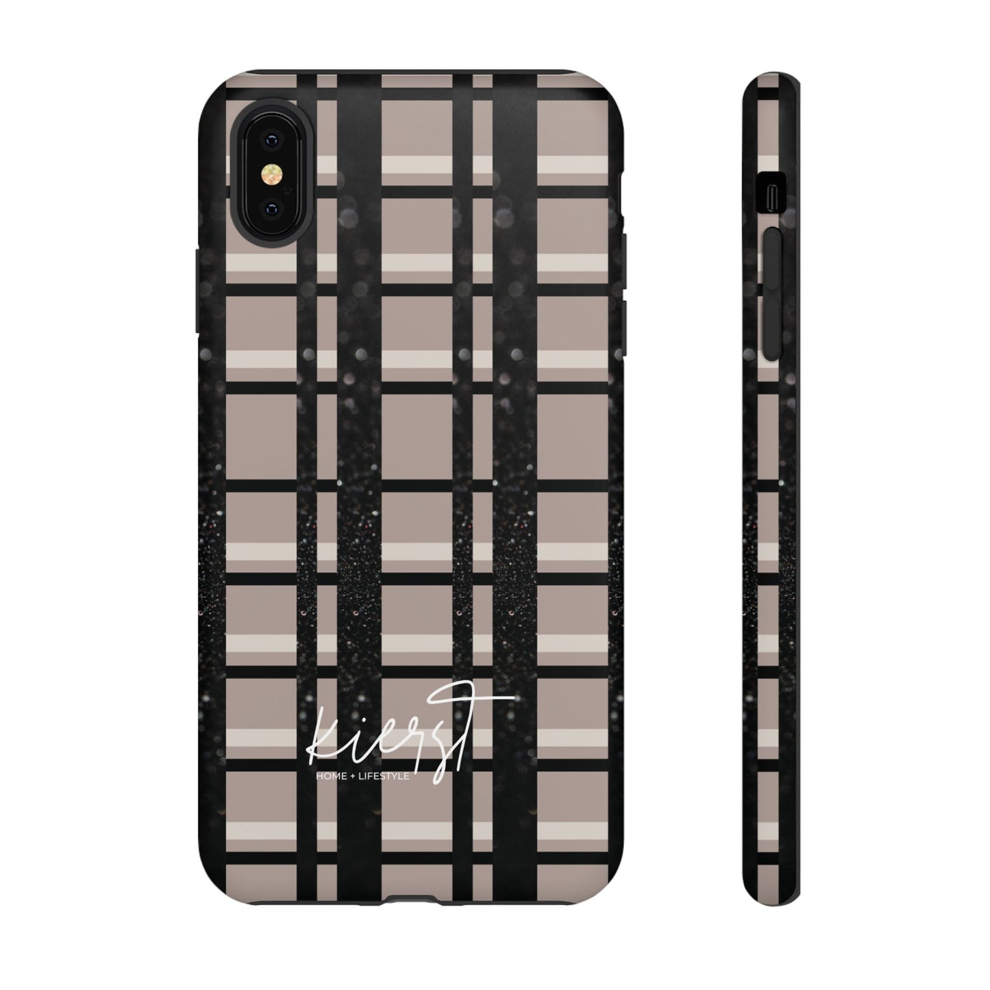 Elevated Neutrals Plaid iPhone Case | Classic Pattern, Modern Contrast