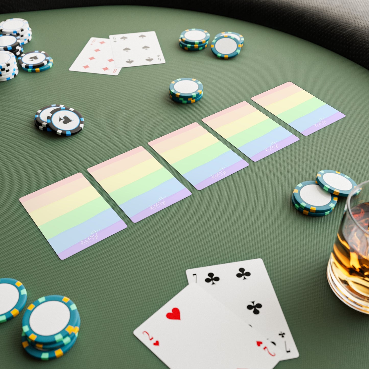 Pastel Rainbow Playing Cards – Soft, Stylish, and Playful