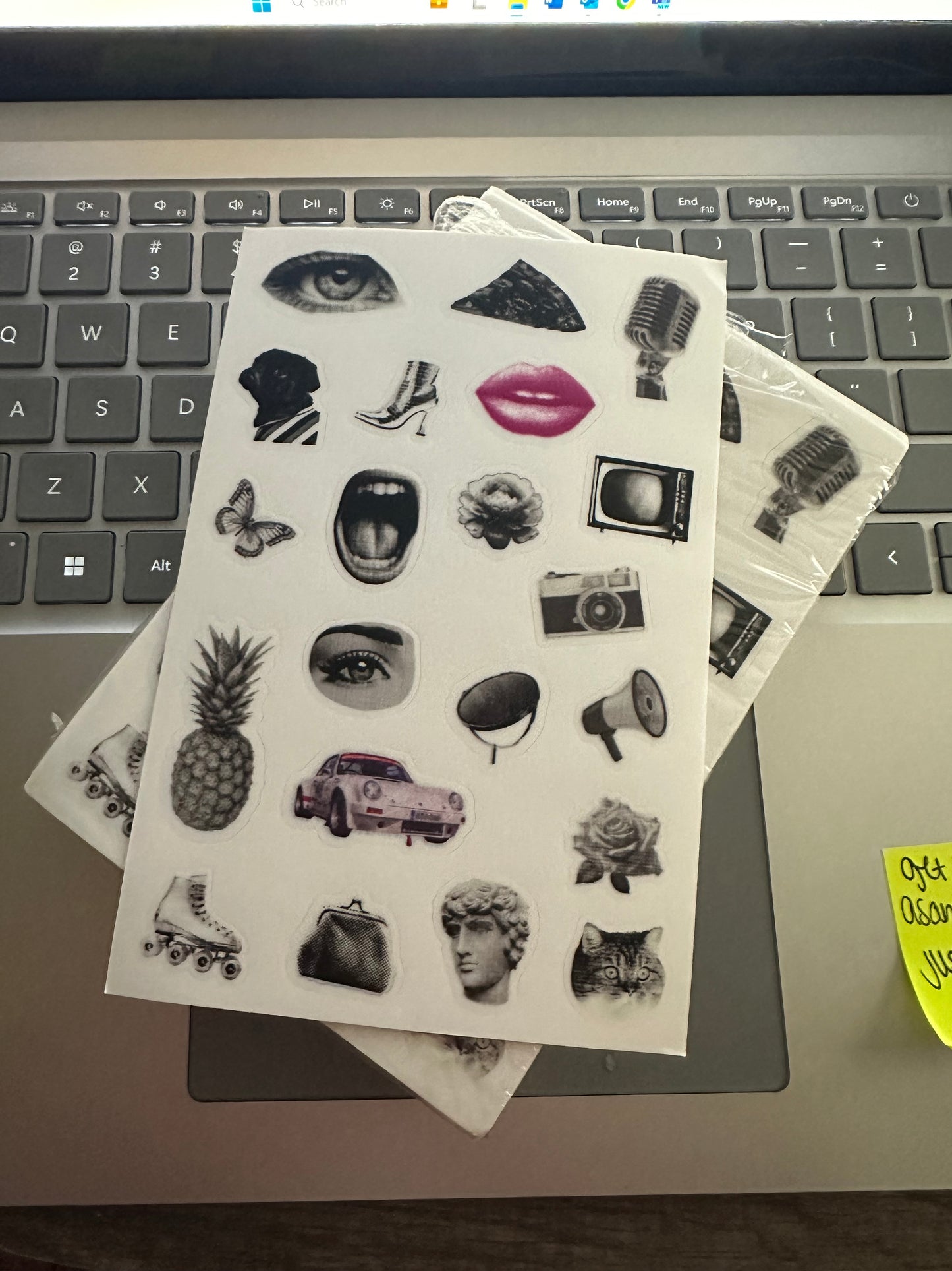 Vintage Inspired Sticker Sheet | Retro Elegance Meets Modern Edge