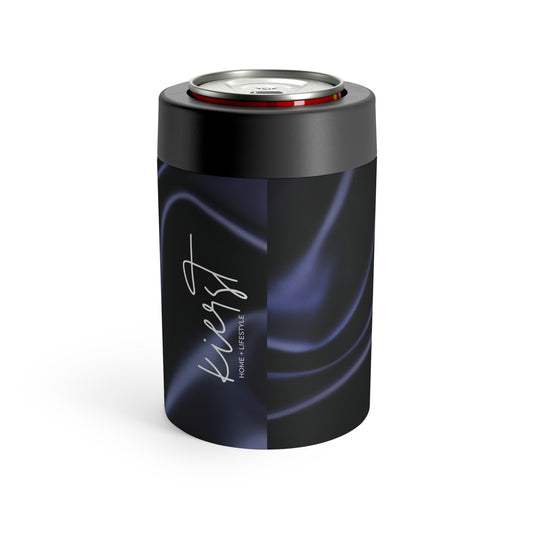 Navy Silk Can Holder