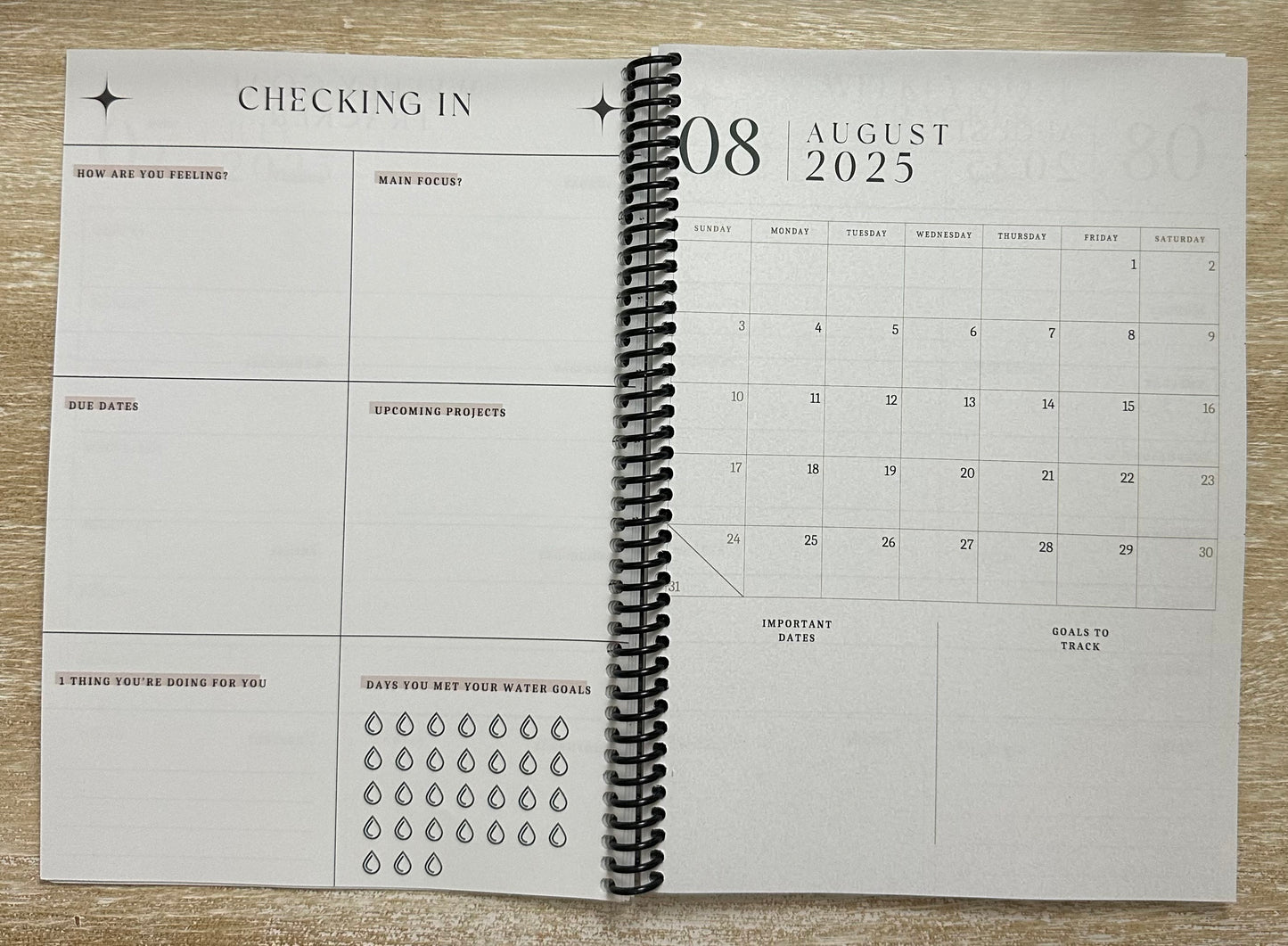 Academic Year Planner Chic Grunge