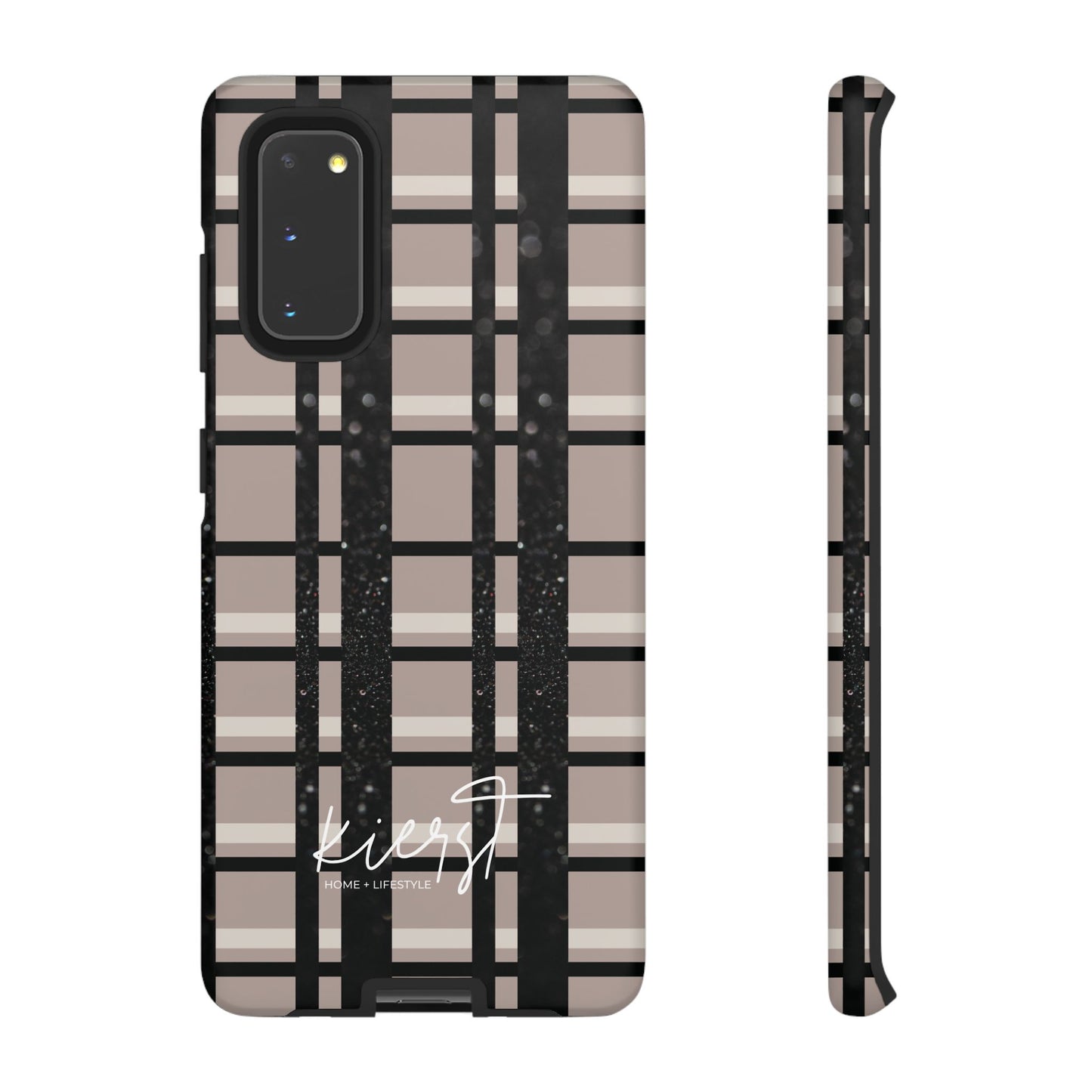 Elevated Neutrals Plaid Samsung Galaxy Case | Structured Style, Soft Edge
