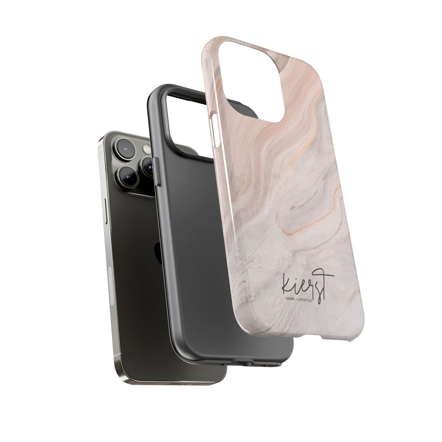 Blush Swirl Marble iPhone Case | Soft Curves, Strong Protection