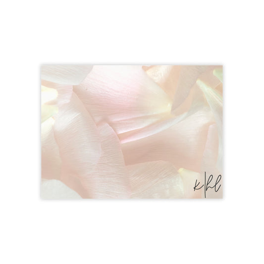 Iridescent Petals Post-it® Note Pad | Soft Pink Floral Sticky Notes for Elegant Everyday Reminders
