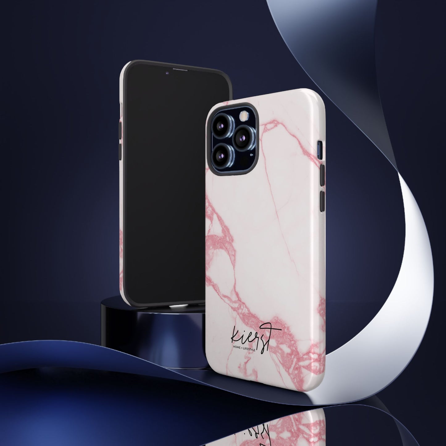 Pink & White Marble iPhone Case | Classic Elegance, Feminine Twist