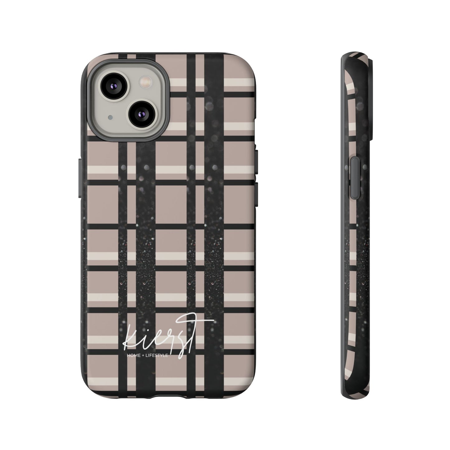 Elevated Neutrals Plaid iPhone Case | Classic Pattern, Modern Contrast