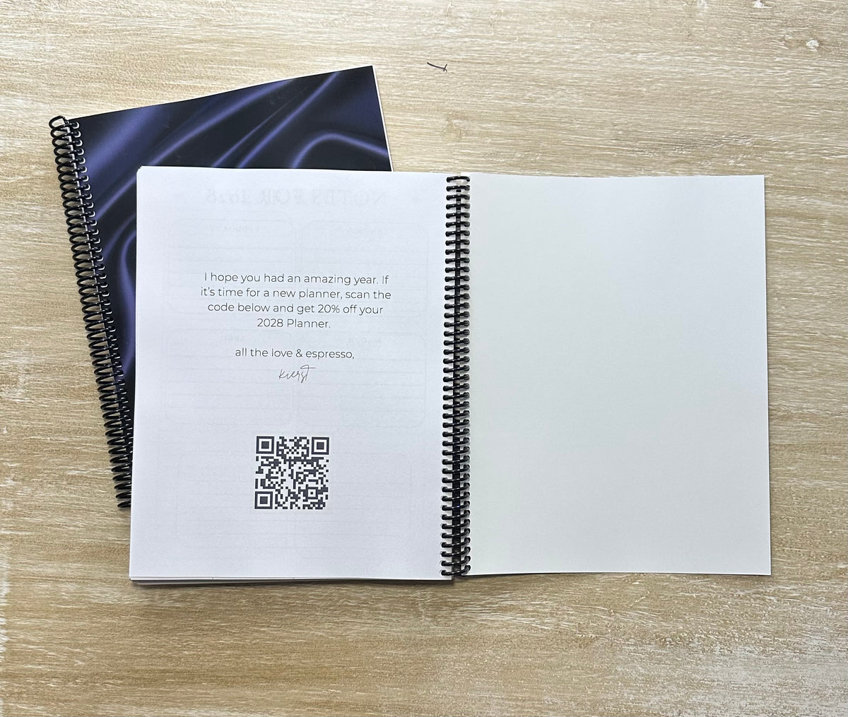 2027 Navy Silk Lifestyle Planner