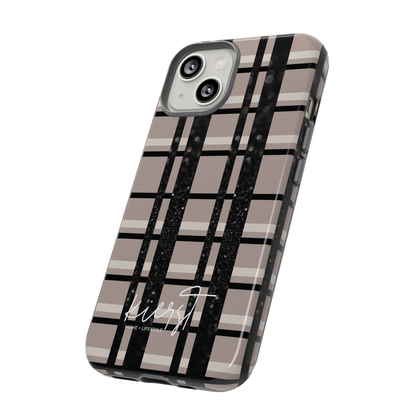 Elevated Neutrals Plaid iPhone Case | Classic Pattern, Modern Contrast