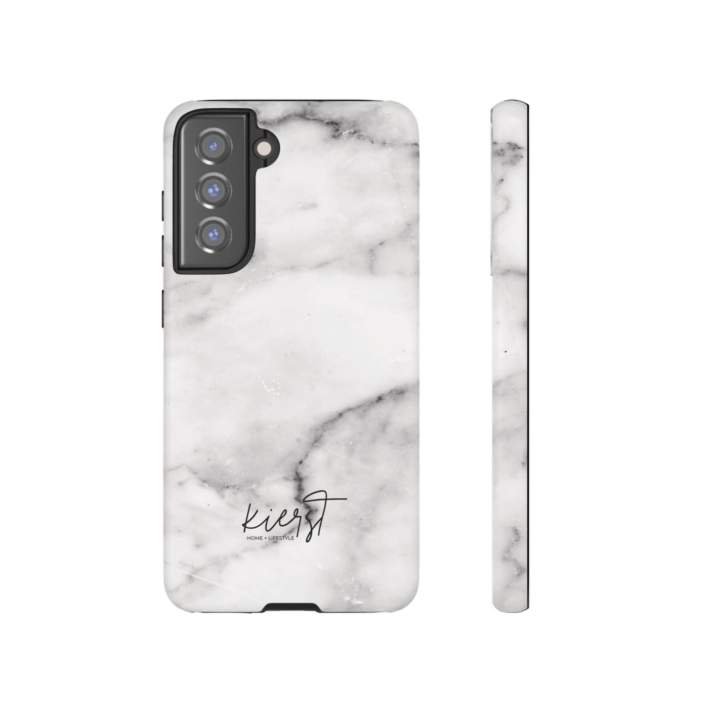 Lived-In White and Grey Marble Samsung Galaxy Case | Soft Strength, Redefined