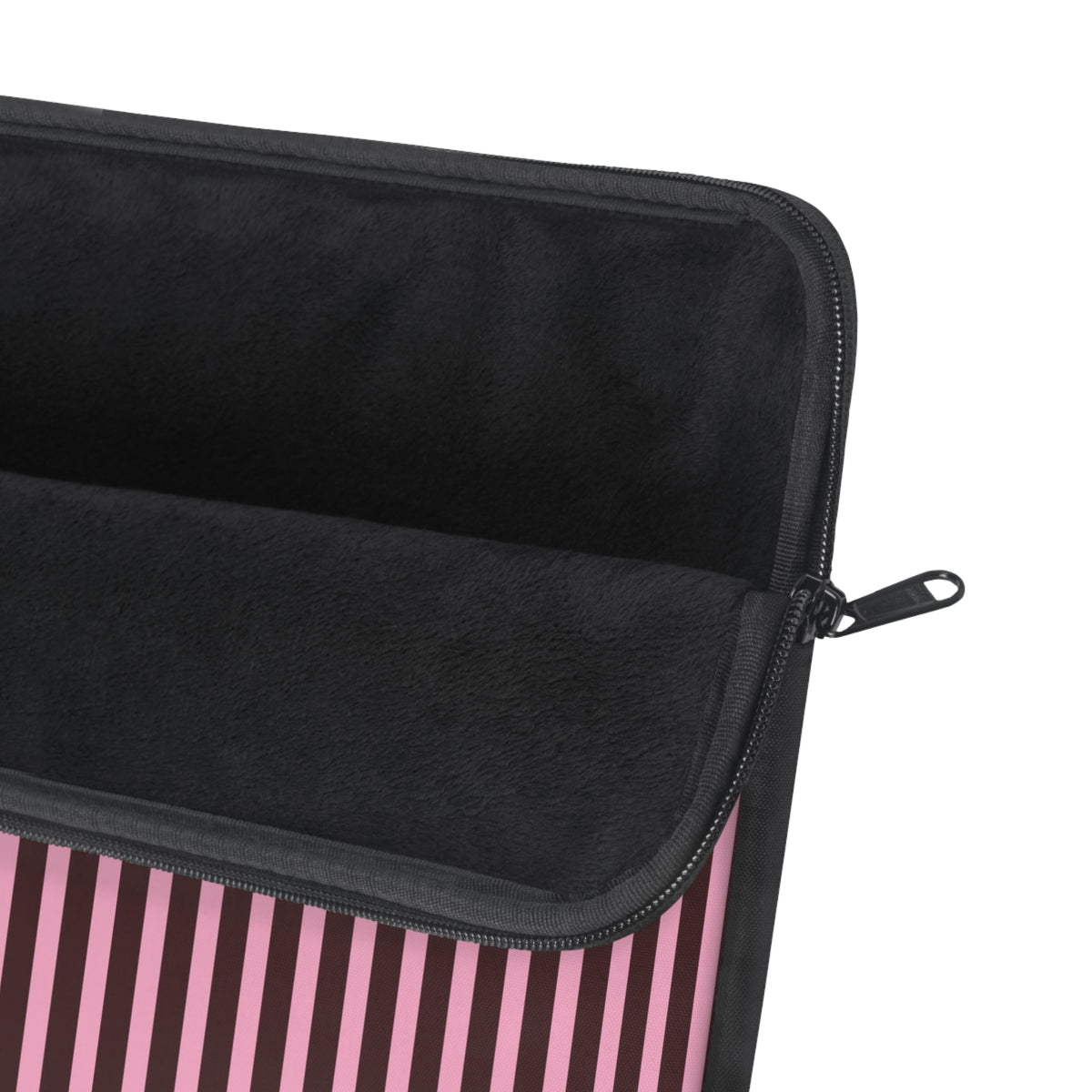 Signature Velvet Noir + Pink Stripes Laptop Sleeve