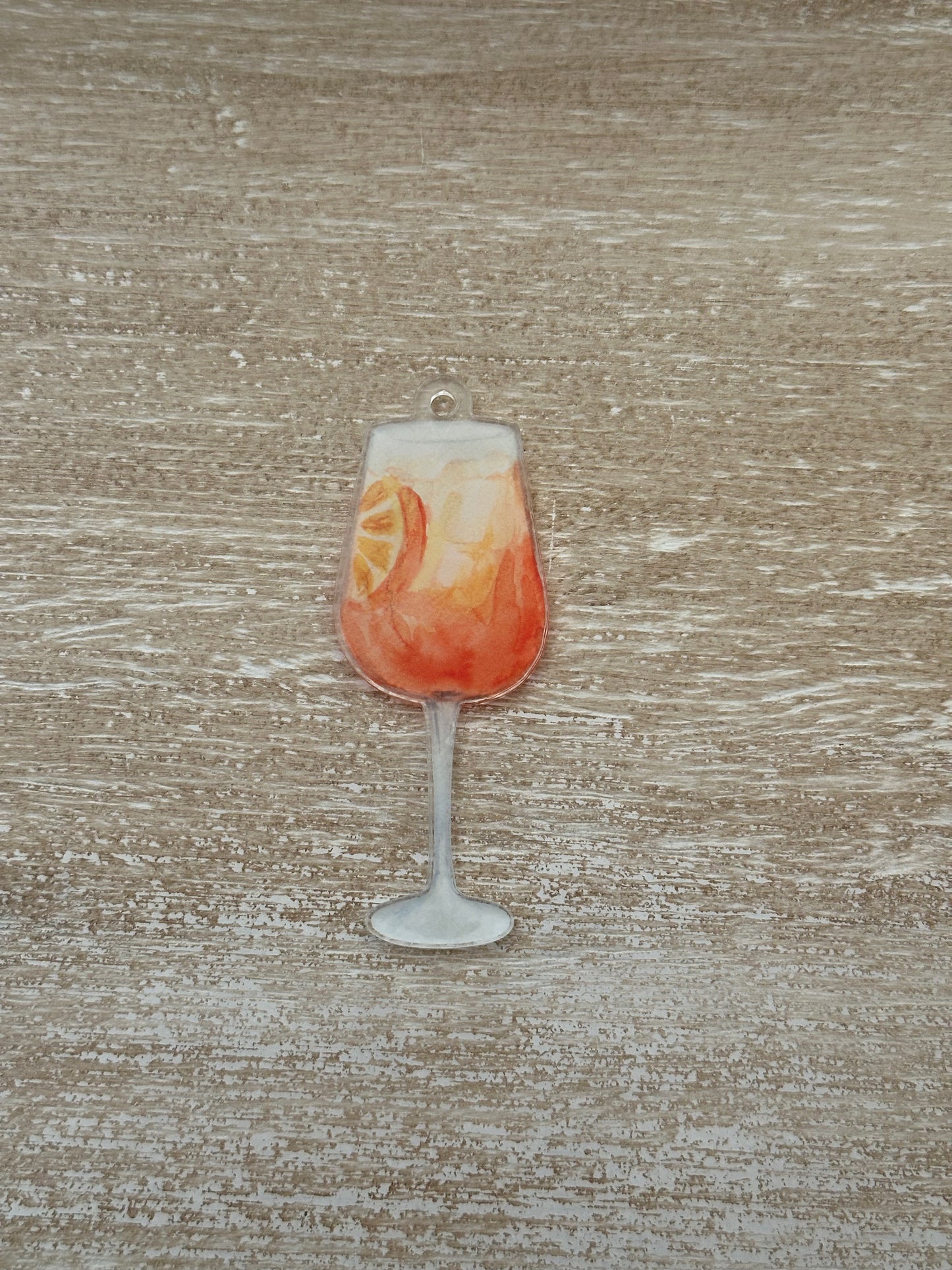 Aperol Spritz Acrylic Ornament + Keychain