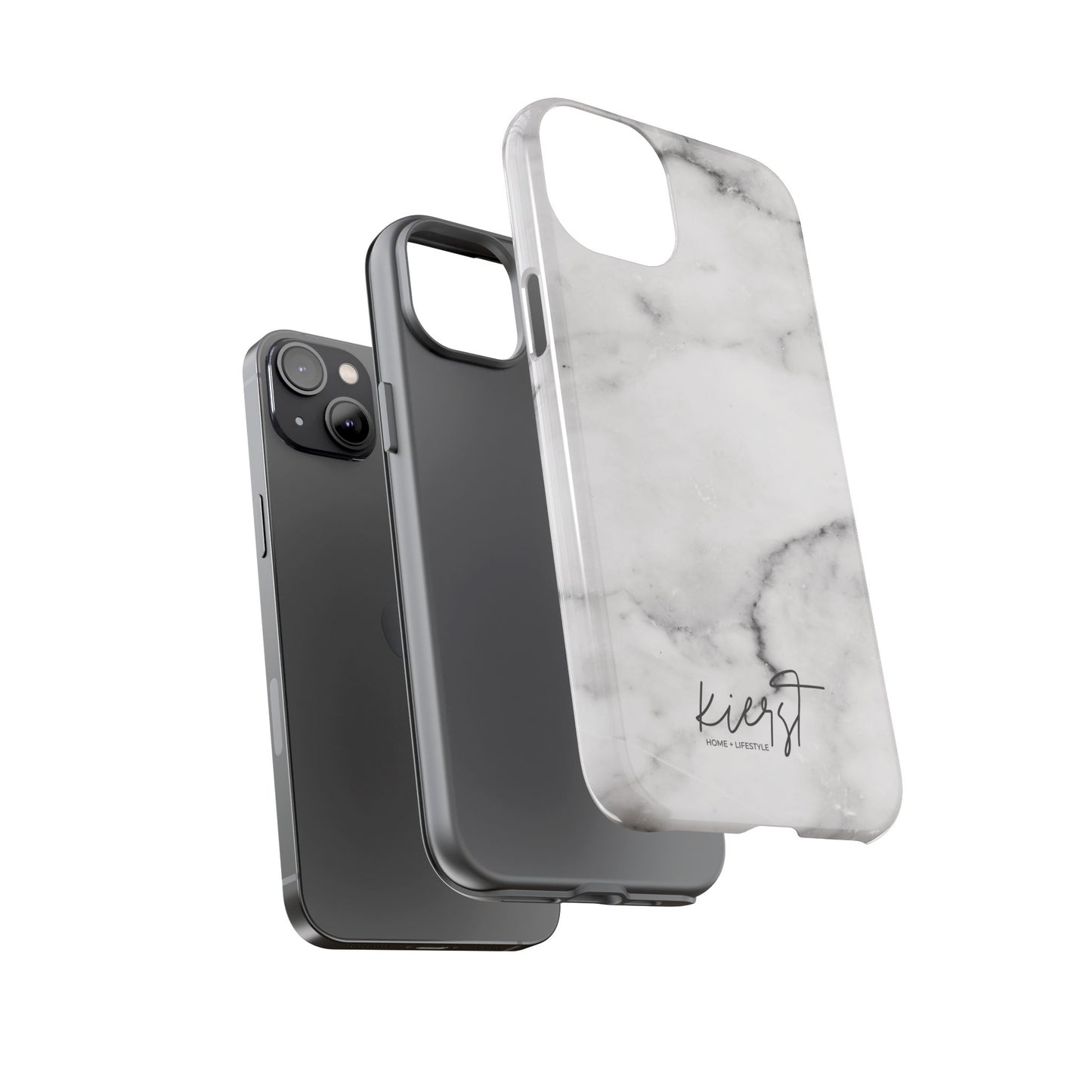 Lived-In White and Grey Marble iPhone Case | Curated Calm, Captured in Marble