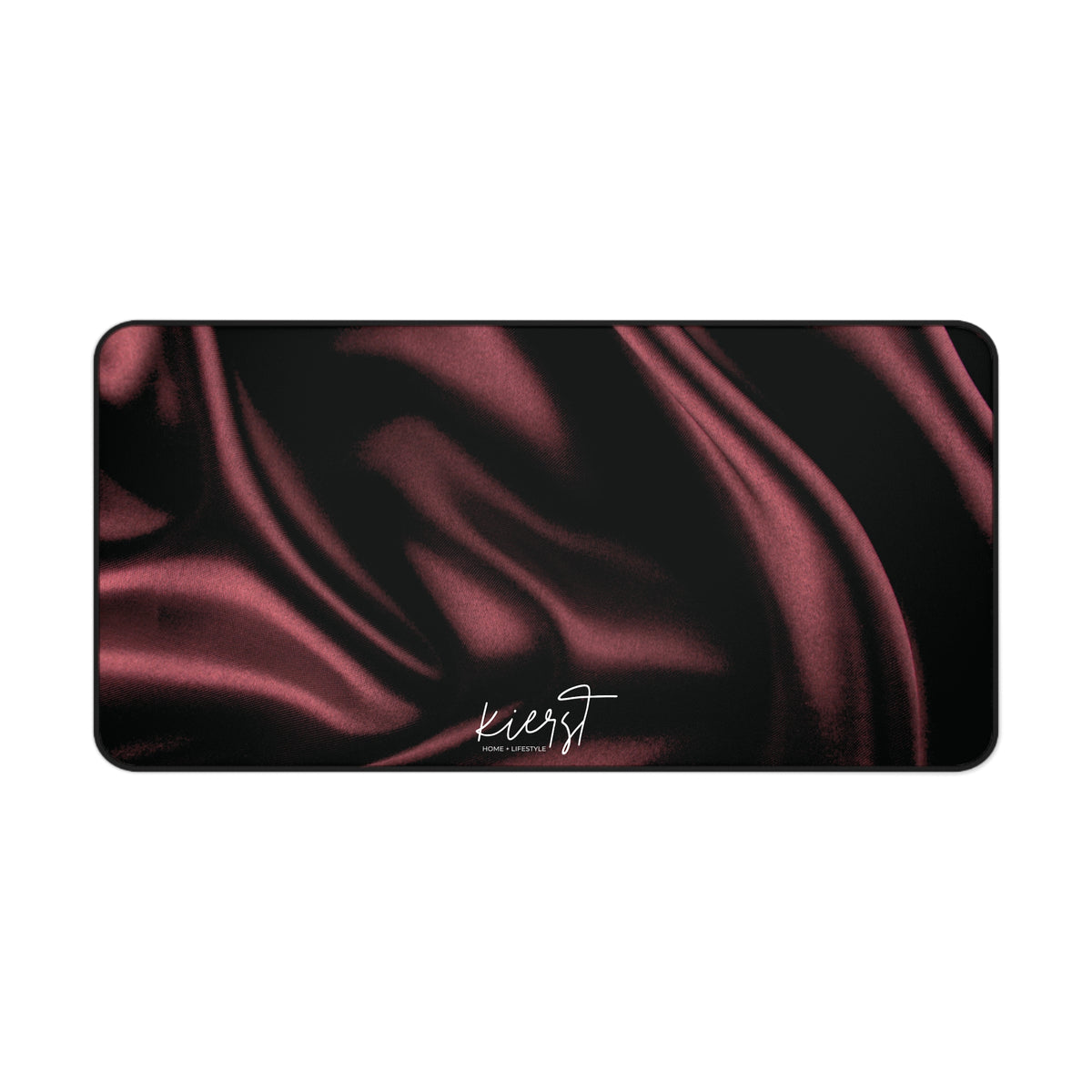 Signature Velvet Noir Silk Print Desk Mat