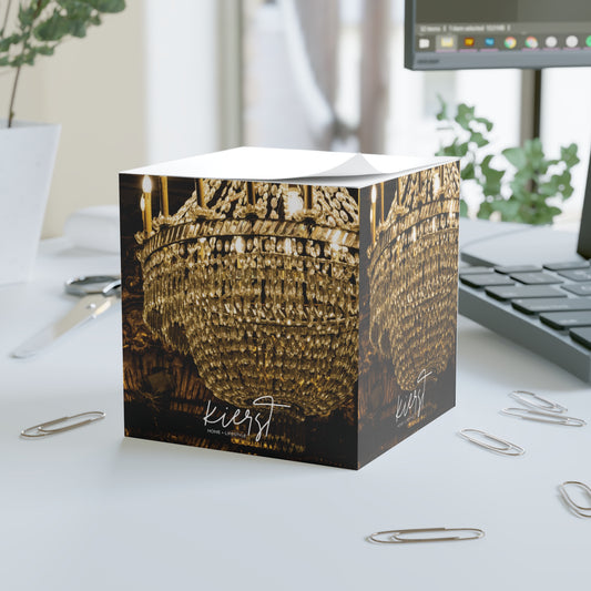 Baroque Chandelier Note Cube