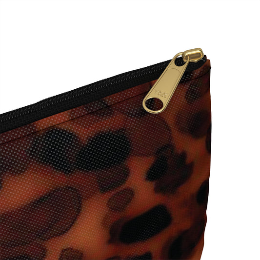 Ember Tortoise Accessory Pouch | Classic Pattern, Effortless Edge
