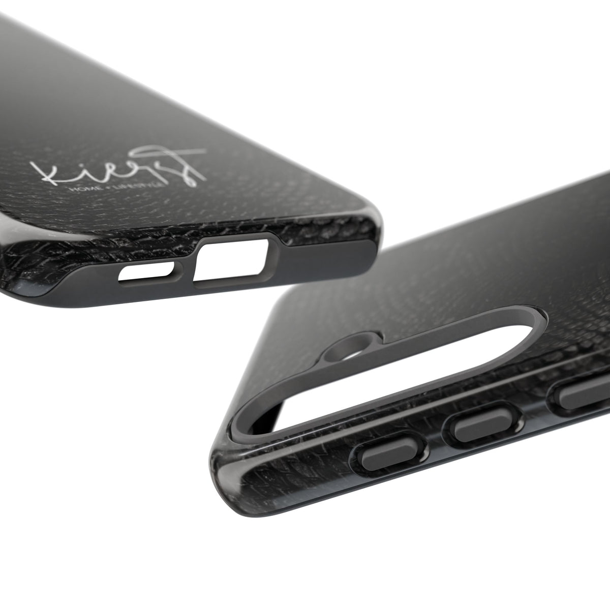 Black + Grey Snake Print Samsung Galaxy Phone Case