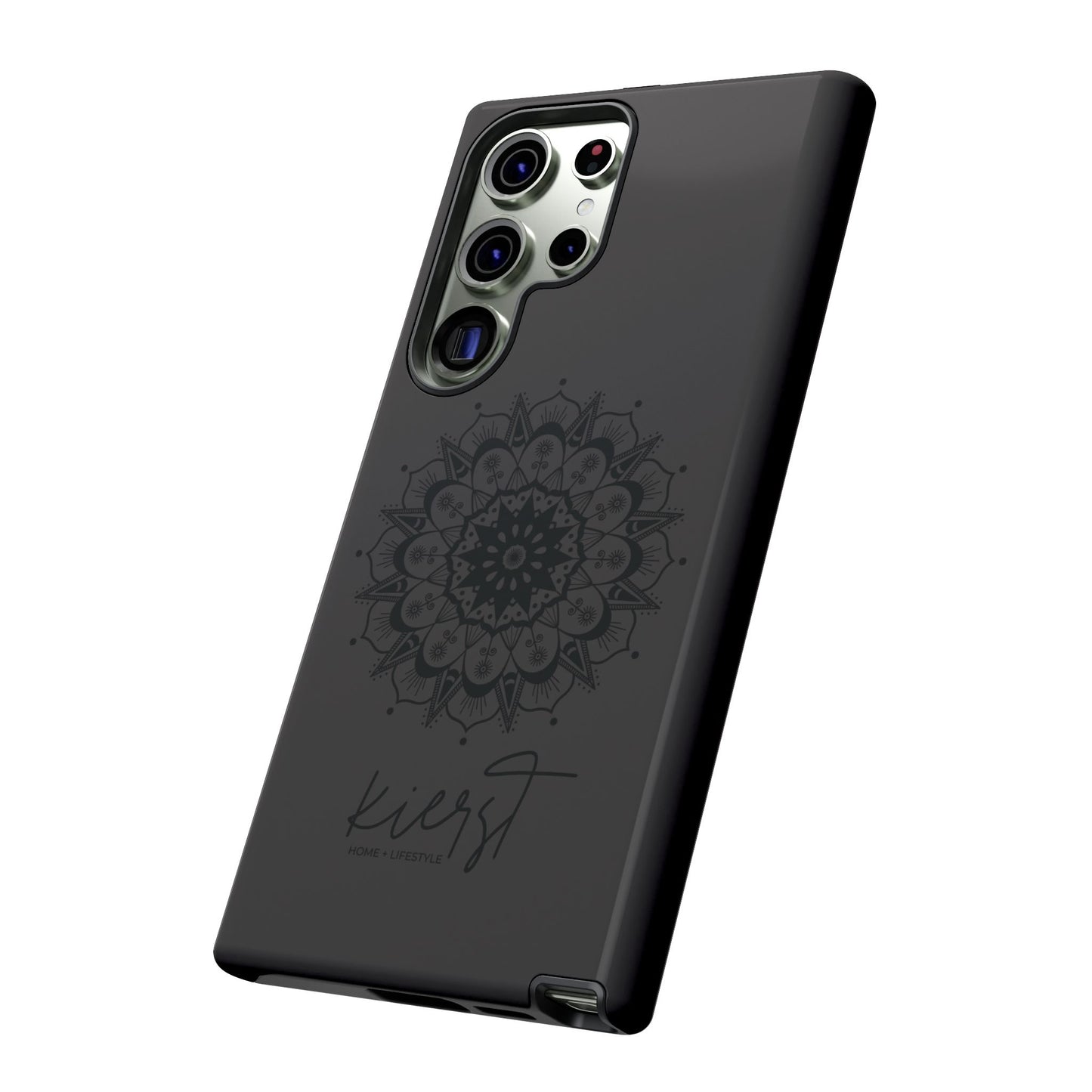 Black Mandala Samsung Galaxy Phone Case | Elevated Symmetry, Timeless Energy