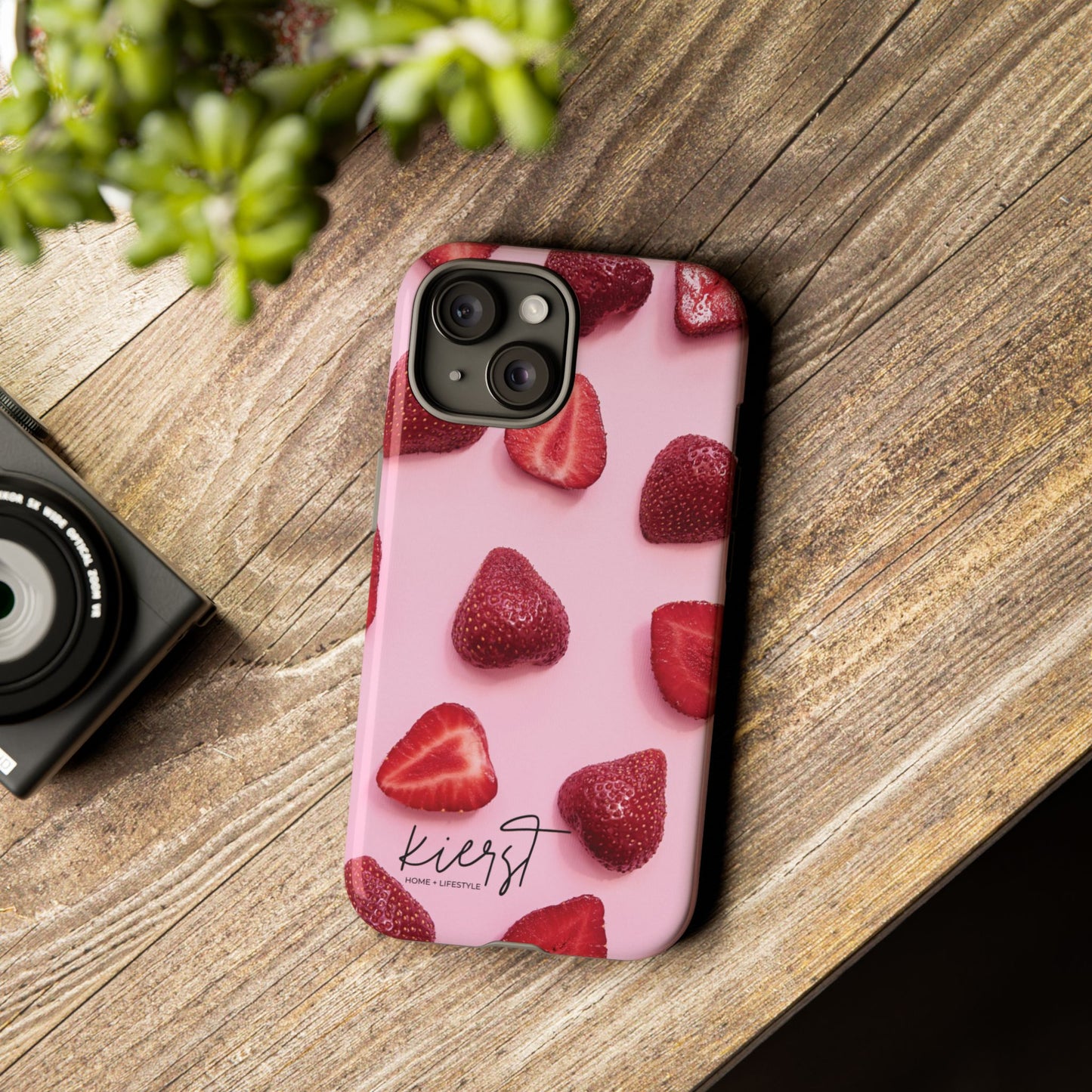 Strawberries iPhone Case | A Sweet Statement Rooted in Soft Luxury