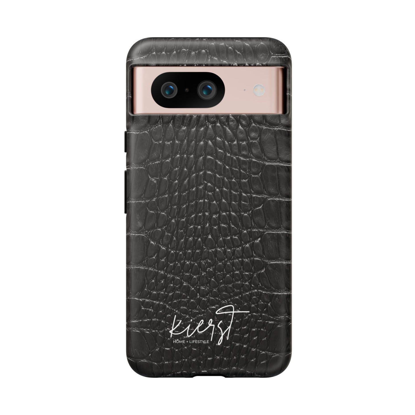 Black Alligator Print Google Pixel Case | Sleek Texture Illusion, Bold Everyday Protection