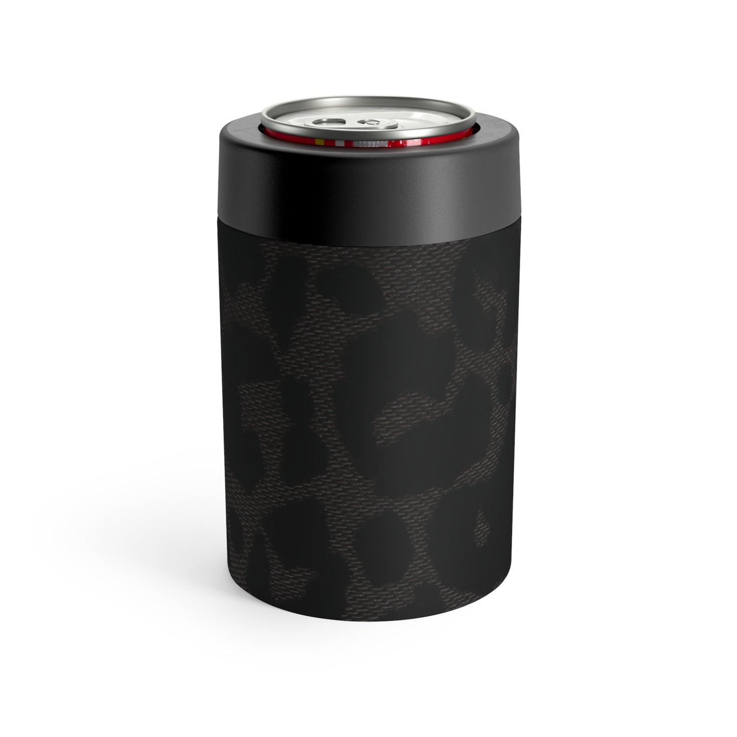Black Leopard Can Holder | Bold Neutral for Elevated Sips