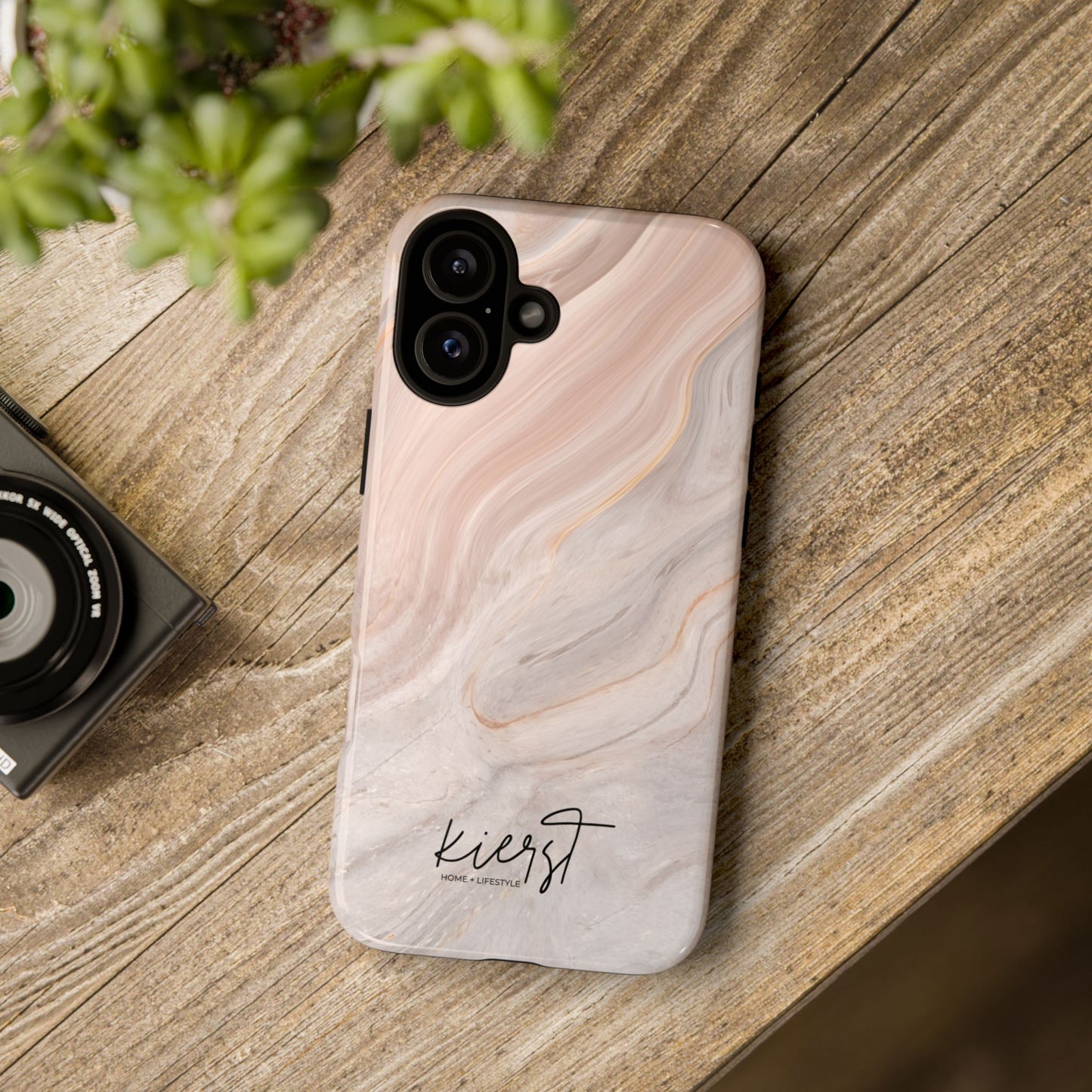 Blush Swirl Marble iPhone Case | Soft Curves, Strong Protection