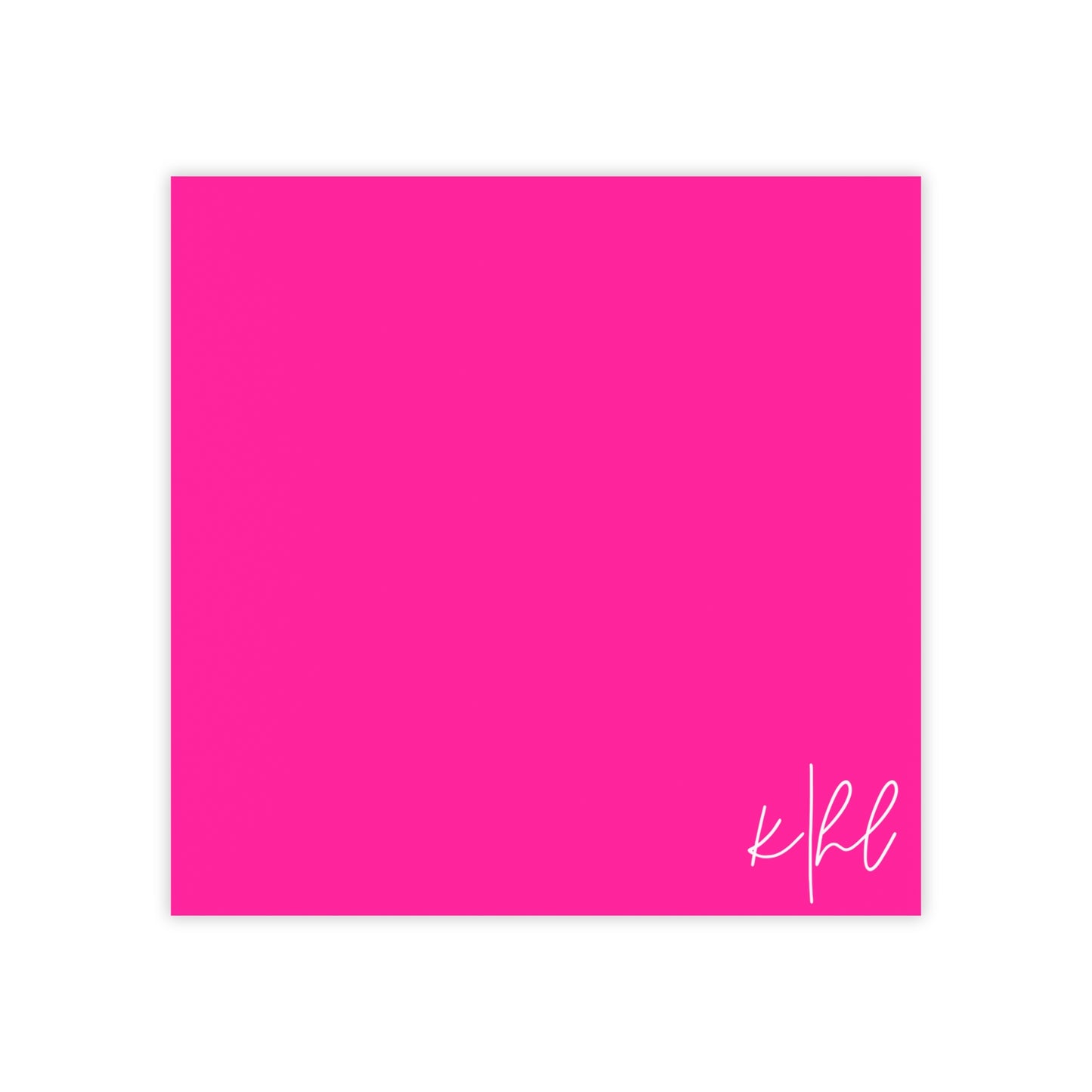 kierst Signature Hot Pink Post-it® Note Pad | Vibrant Sticky Notes for Bold Desks