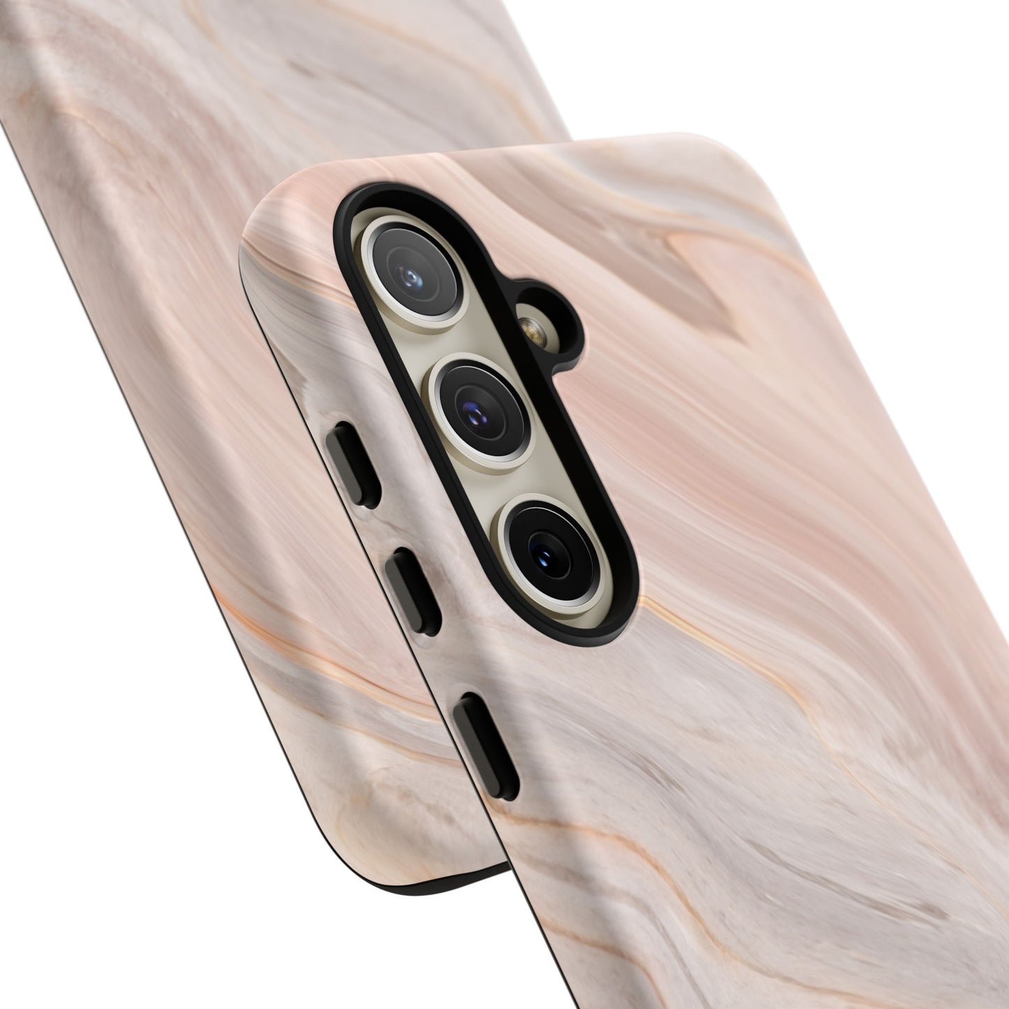 Blush Swirl Marble Samsung Galaxy Phone Case | Subtle Design, Timeless Tone