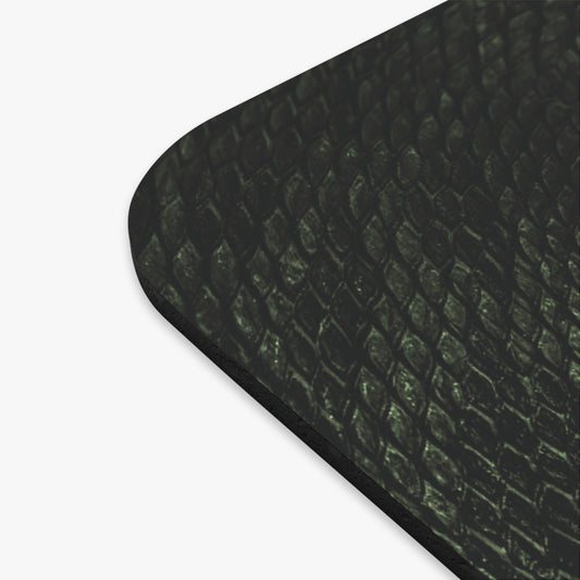 Deep Rich Green Snake Print Mouse Pad | A Striking Neutral for Everyday Use