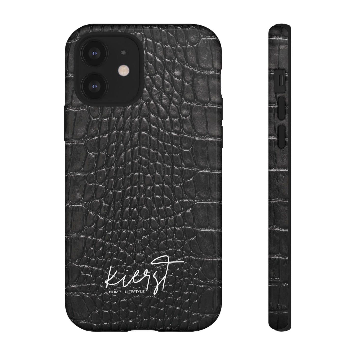 Black Alligator Print iPhone Case | Minimalist Edge Meets Everyday Function