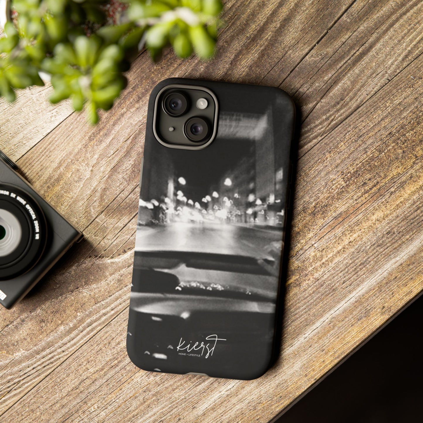 Faded Summer Nights iPhone Case | A Cinematic Blur of City Lights and Nostalgia