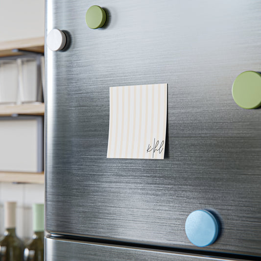 Cream & White Striped Post-it® Note Pad | Classic + Refined for Everyday Notes