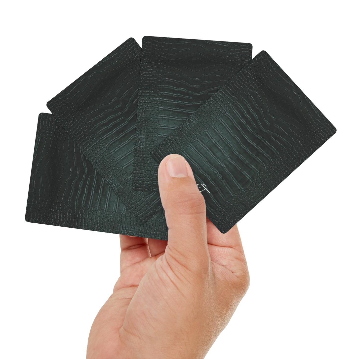Emerald Crocodile Poker Playing Cards