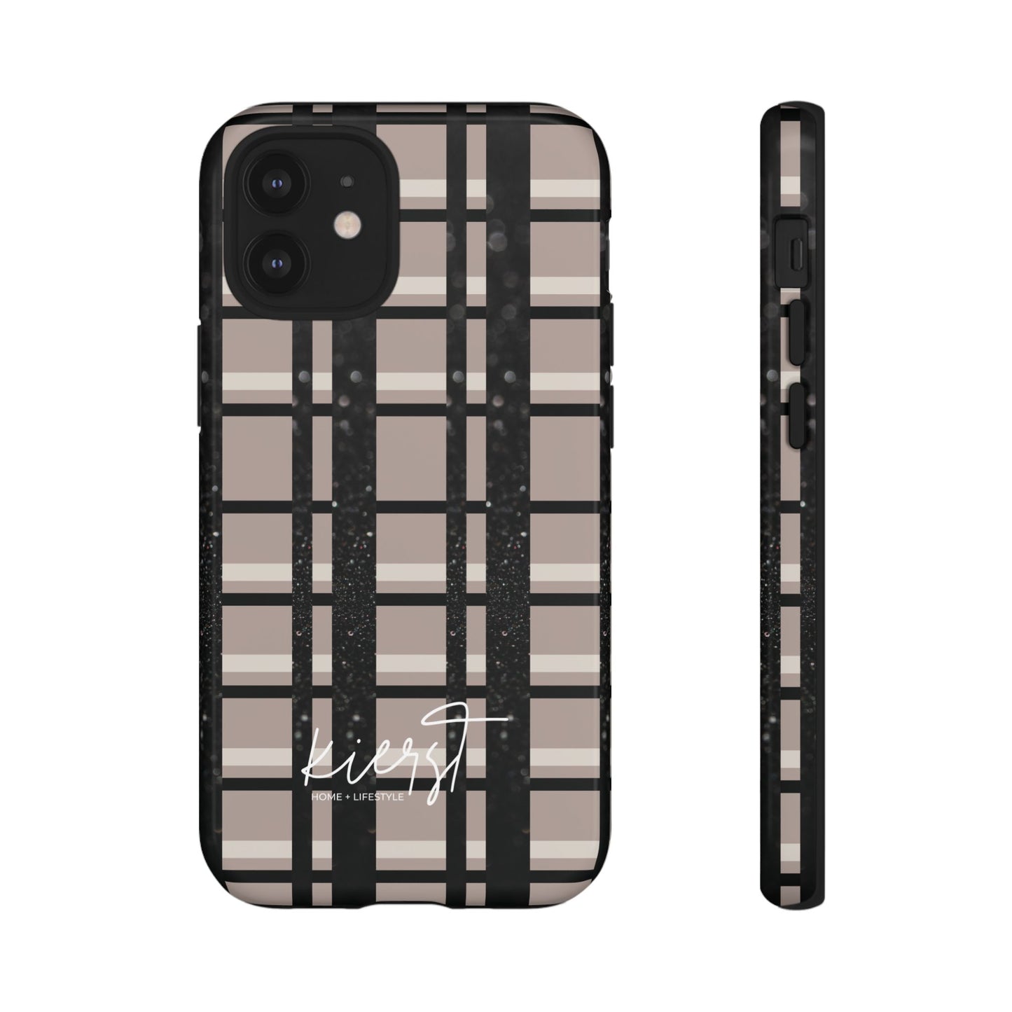 Elevated Neutrals Plaid iPhone Case | Classic Pattern, Modern Contrast