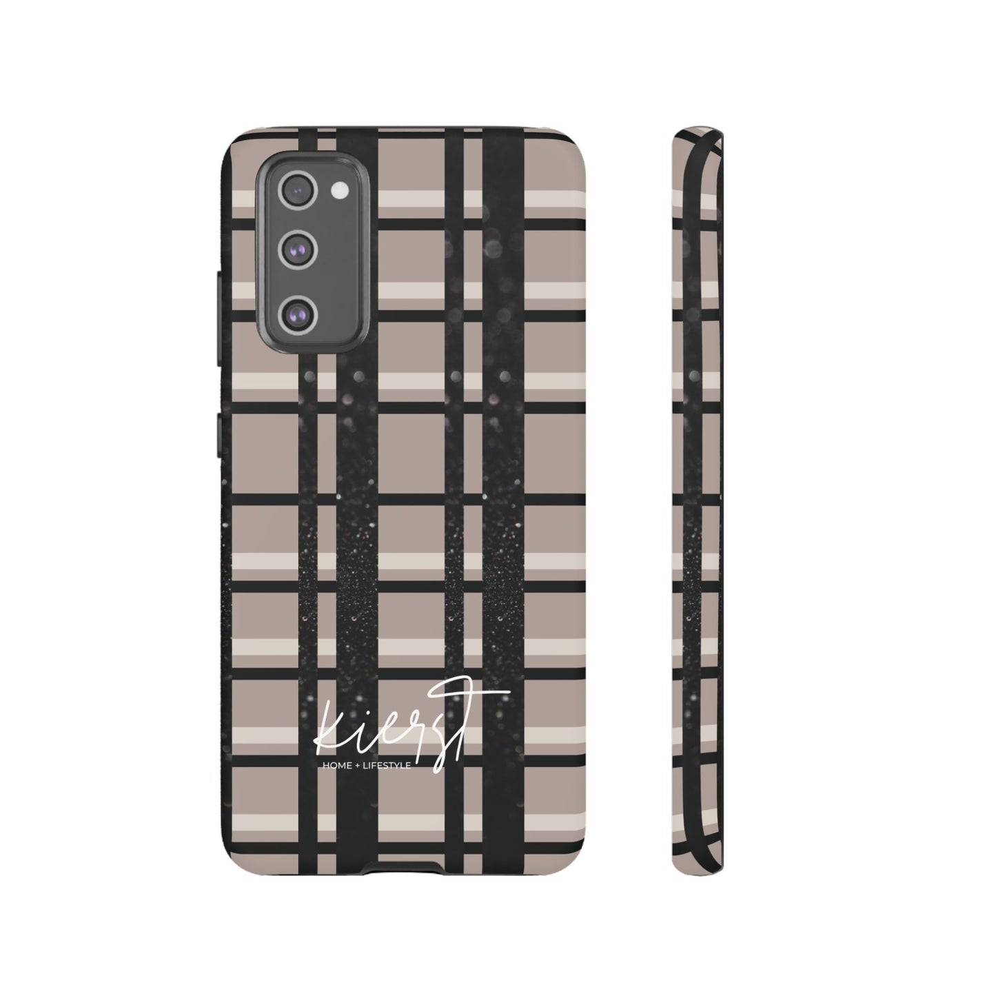 Elevated Neutrals Plaid Samsung Galaxy Case | Structured Style, Soft Edge