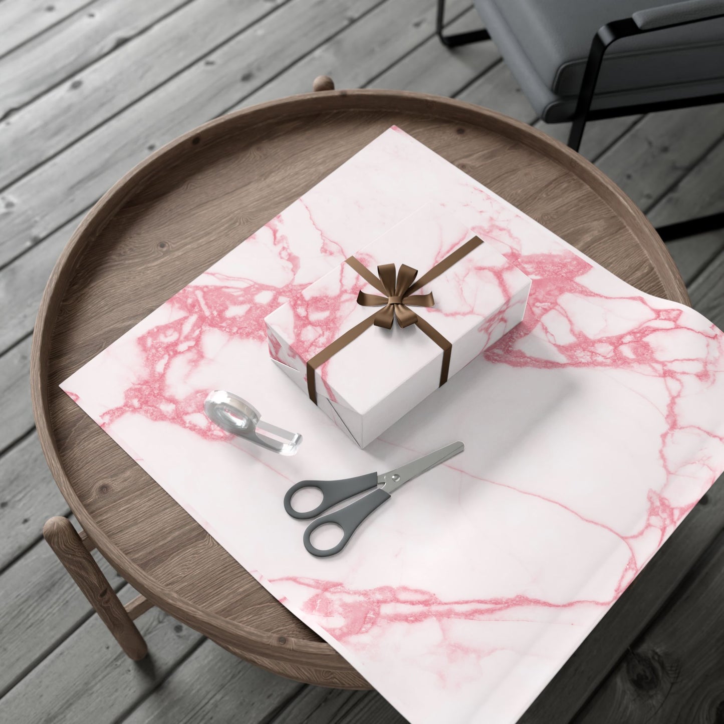 Pink Marble Wrapping Paper
